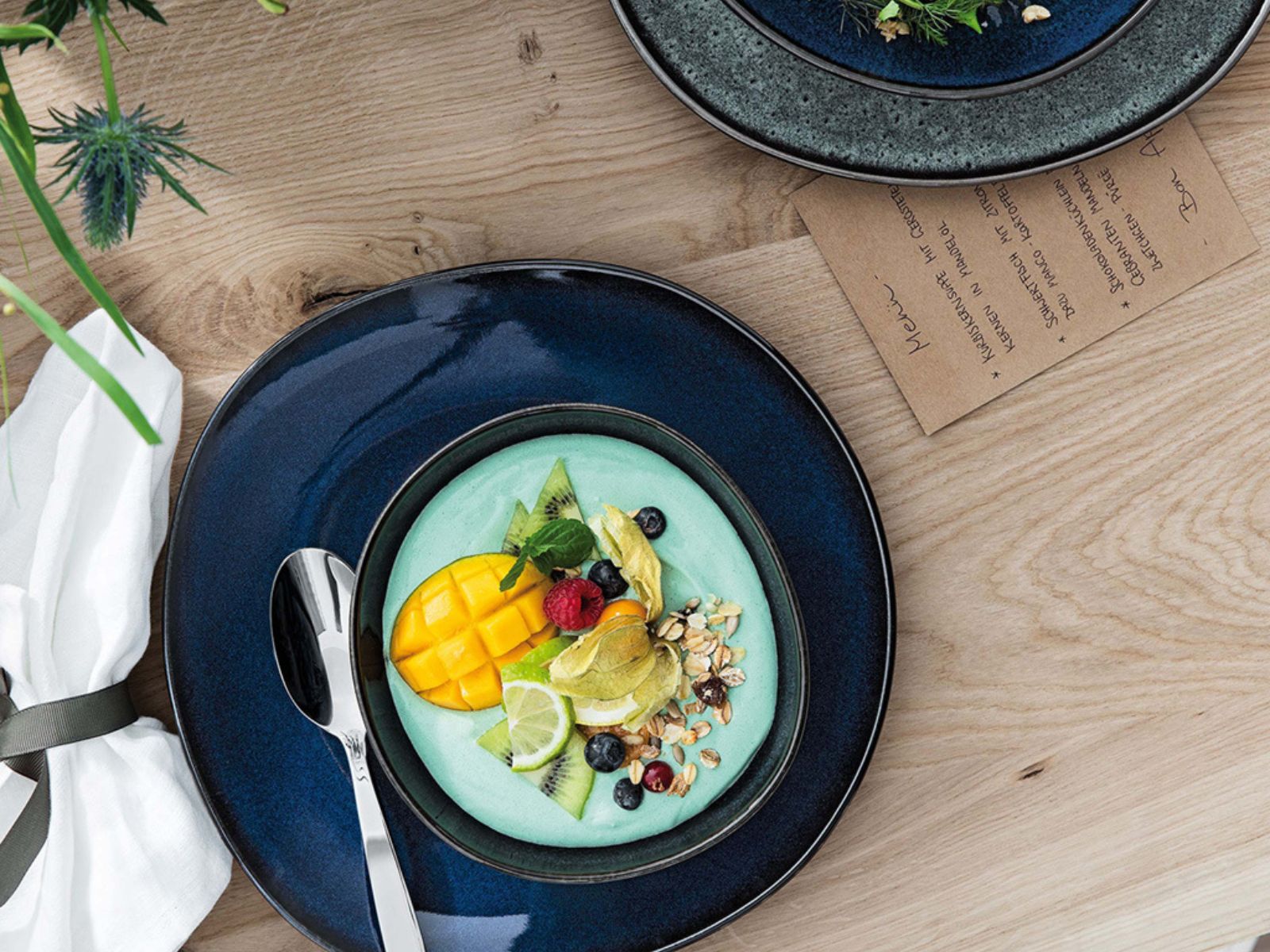 like. by Villeroy & Boch Lave bleu Tafelset 8tlg