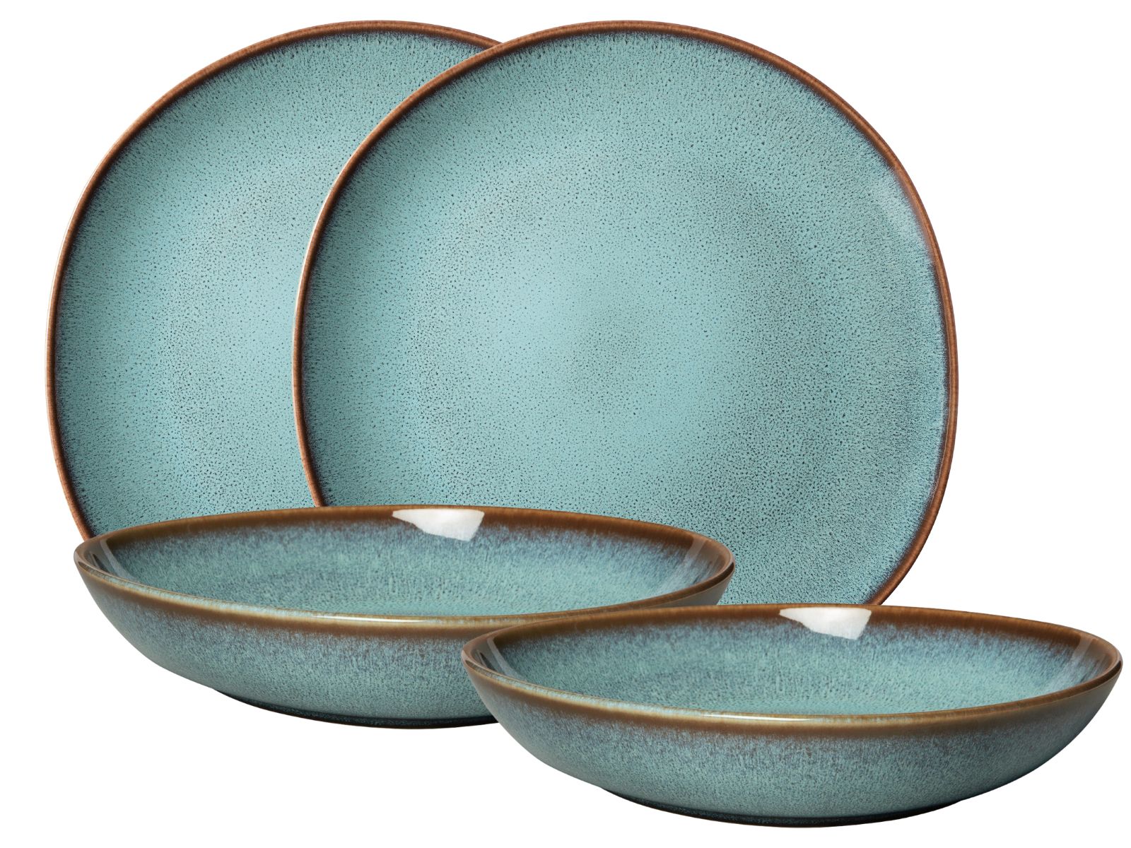 like. by Villeroy & Boch Lave glace Tafelset 4tlg