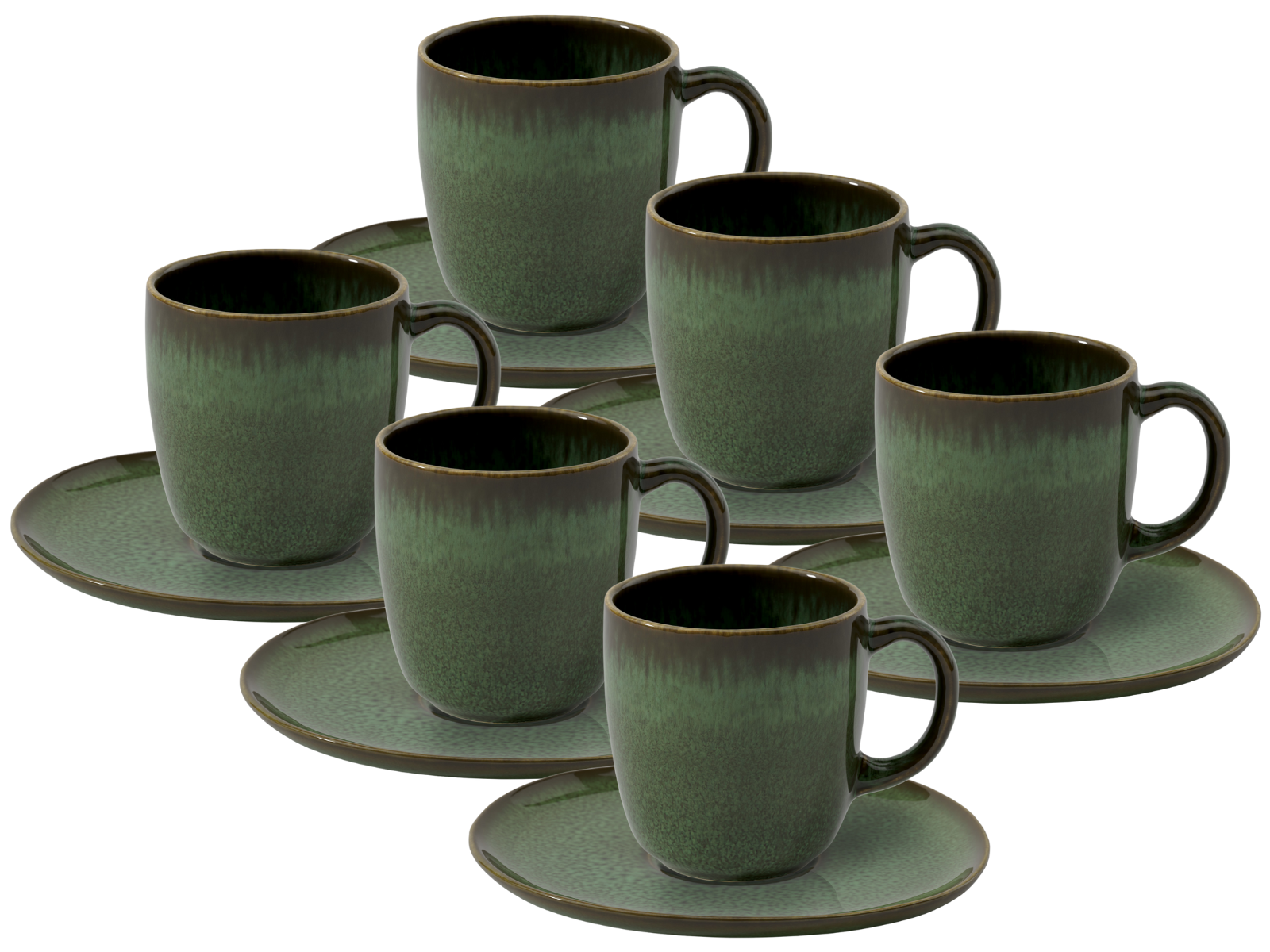 like Villeroy & Boch Lave vert Kaffeetasse mit Untertasse 0,16l Set6 Freisteller