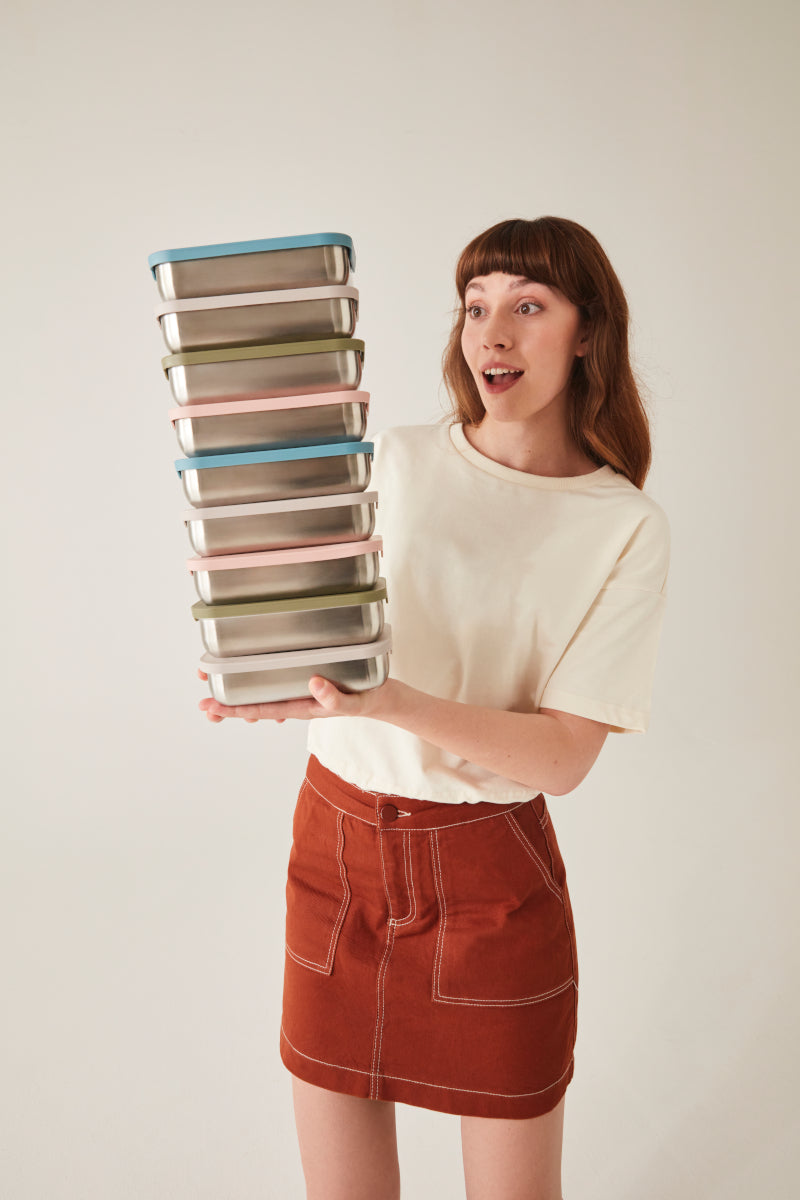 24Bottles Snackbox Dusty Pink 700ml Lifestyle 5