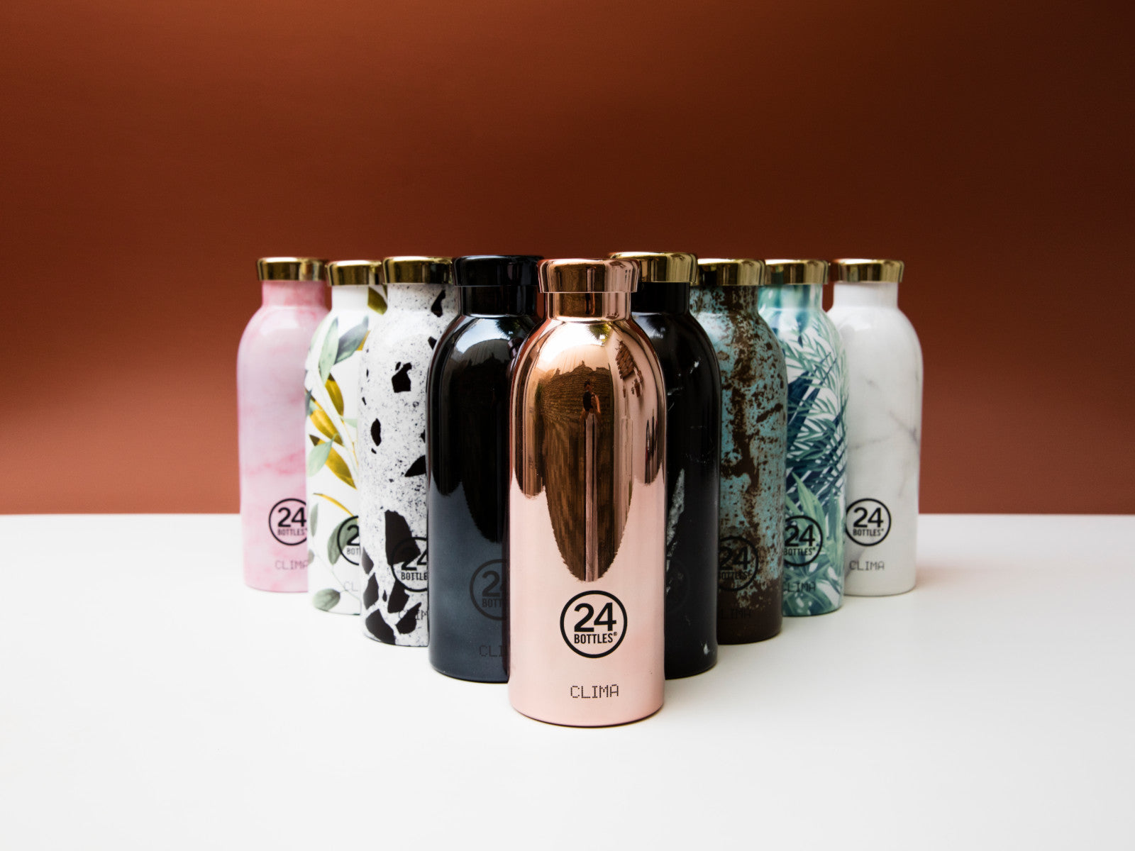 24Bottles Clima Bottle Rose Gold 330ml Lifestyle 1