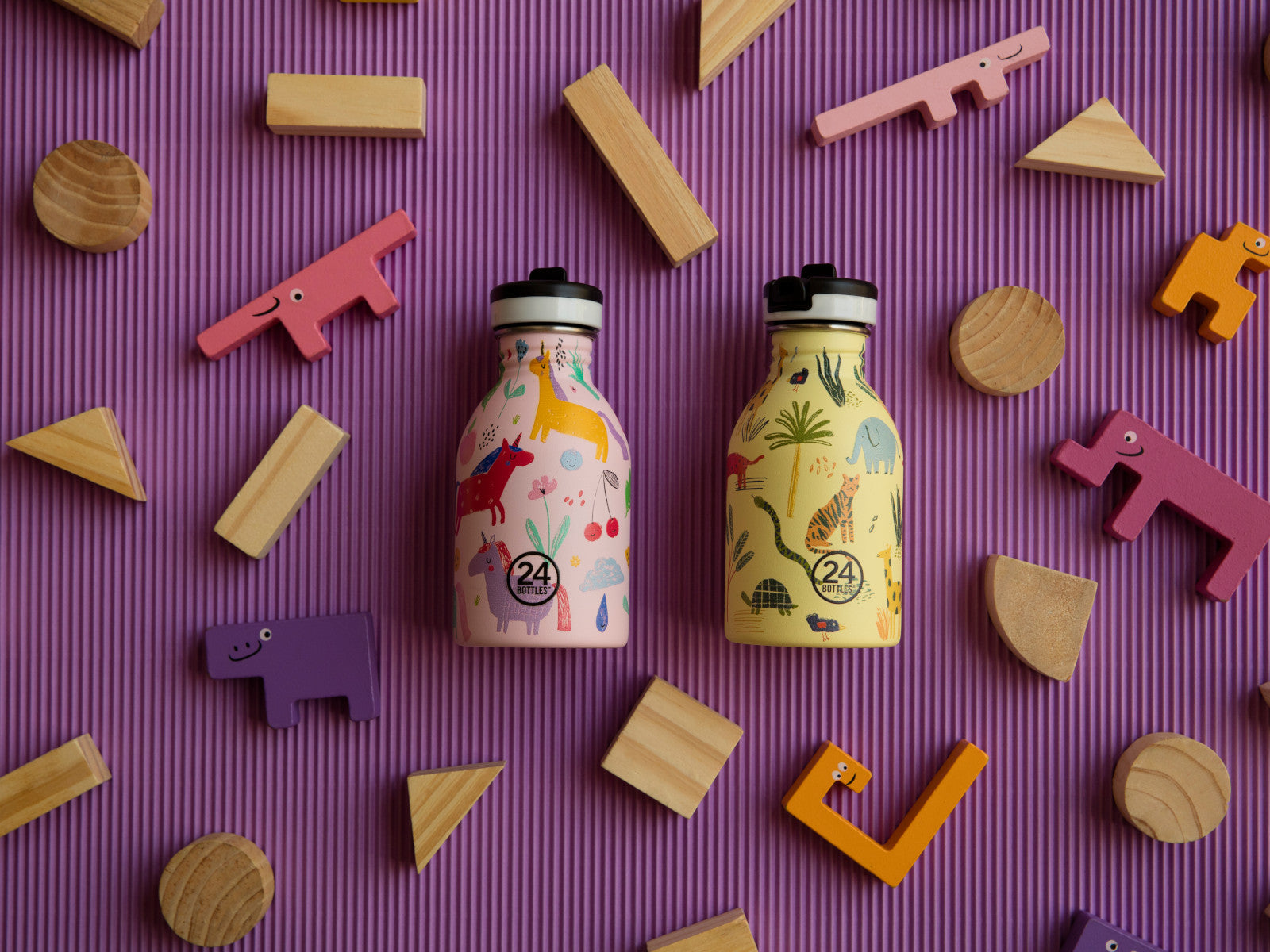 24Bottles Kids Urban Bottle Jungle Friends 250ml Lifestyle 1