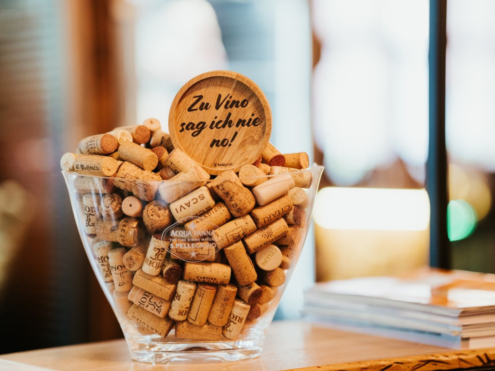 holzpost Untersetzer Bruder Eiche 11,2cm Lifestyle 3