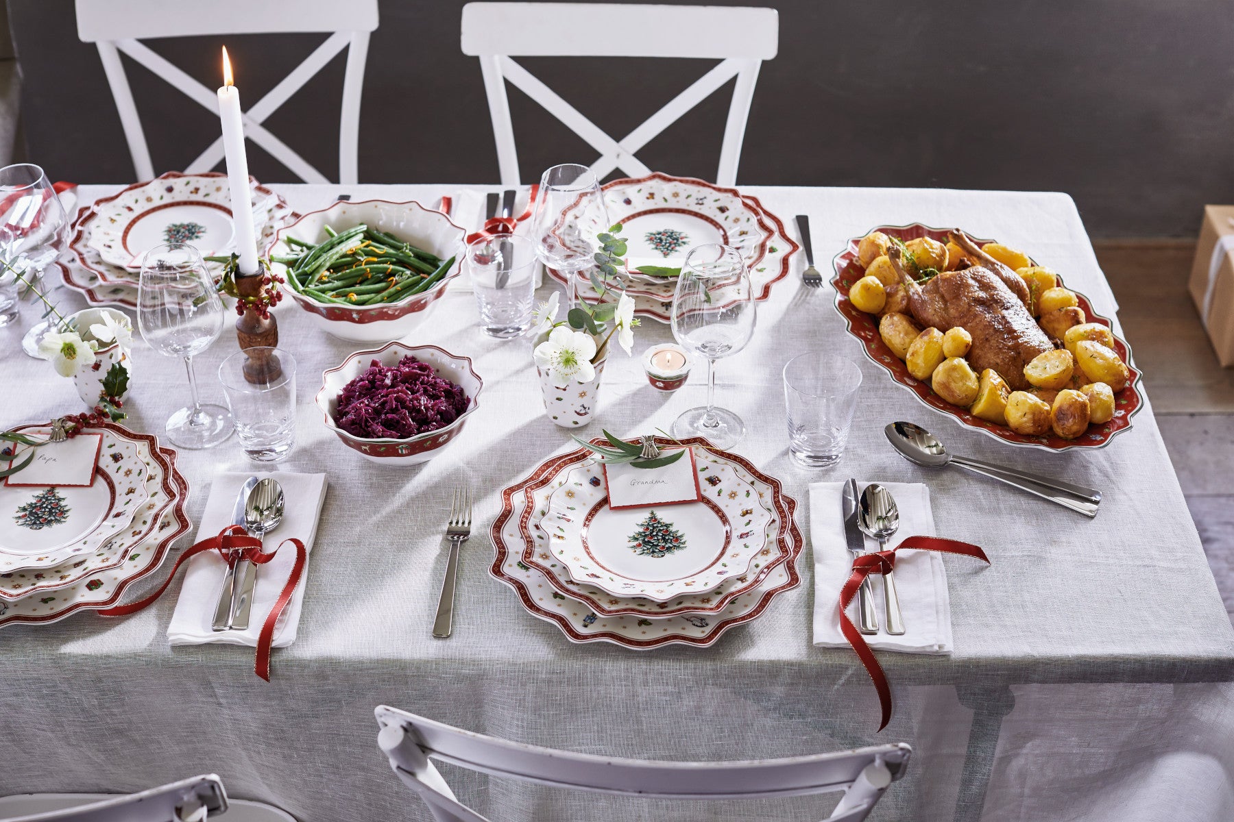 Villeroy & Boch Toy's Delight Speiseteller weiss 29 cm Set6 Lifestyle