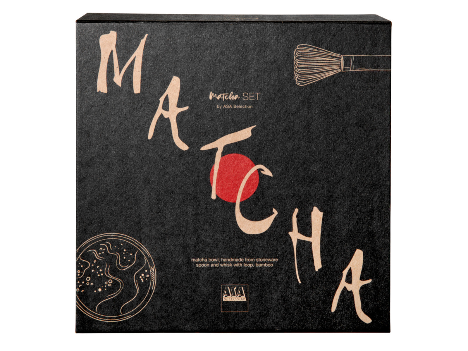 ASA moribana Matcha-Set matsu shiny 3tlg Freisteller 4