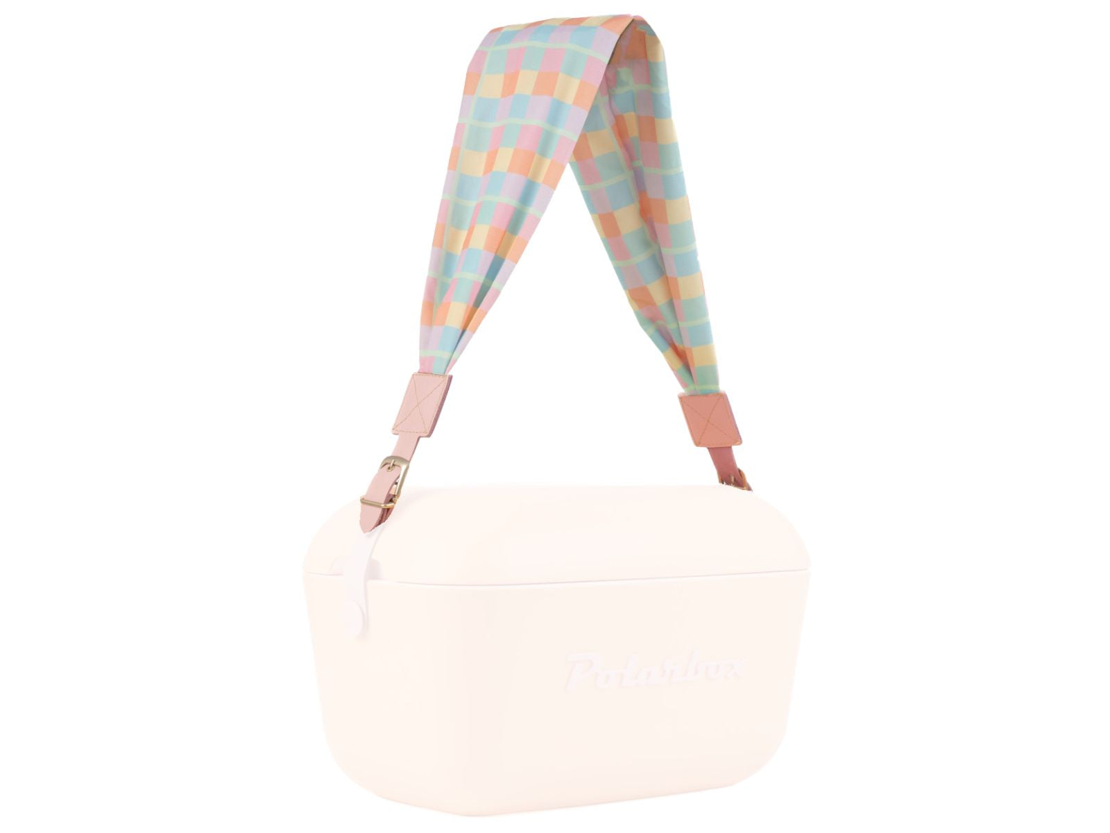 Polarbox straps vichy pop pink Freisteller 1