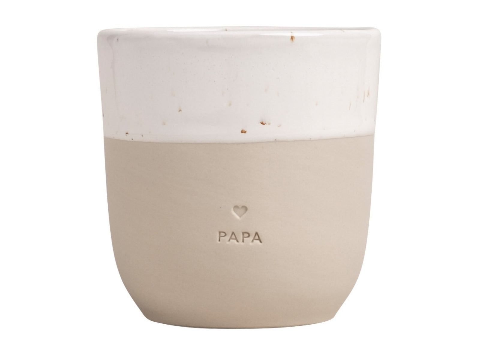 Eulenschnitt Becher Papa beige 0,32l