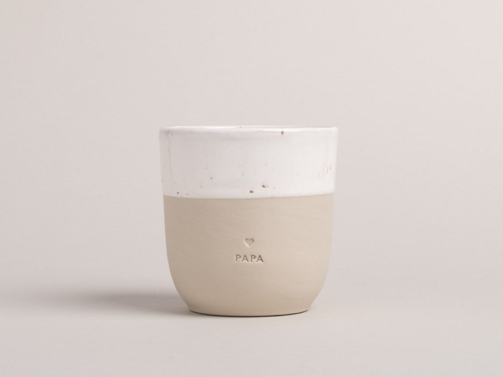 Eulenschnitt Becher Papa beige 0,32l - Produktbild 2