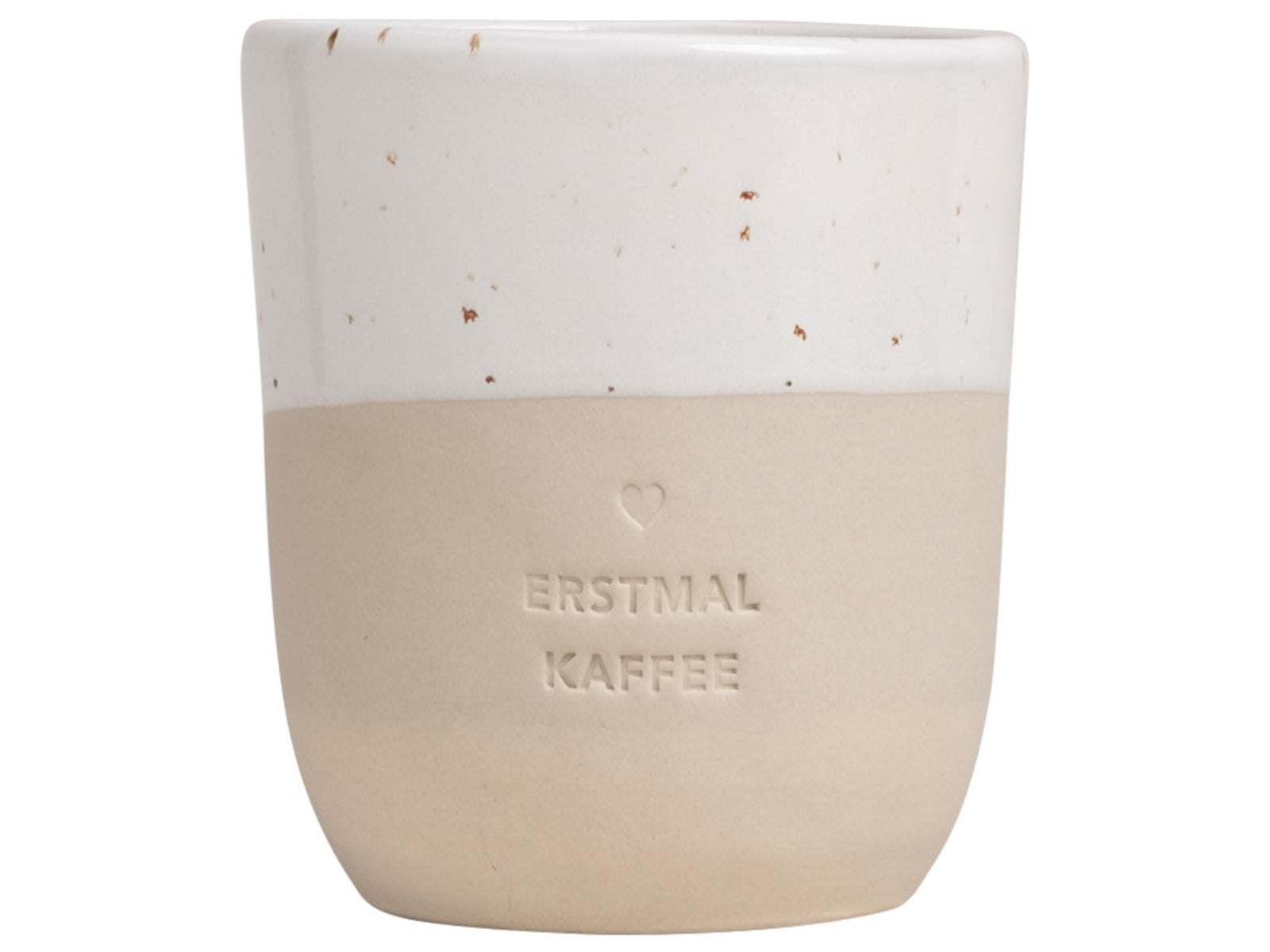 Eulenschnitt Becher Erstmal Kaffee 320ml Freisteller 1