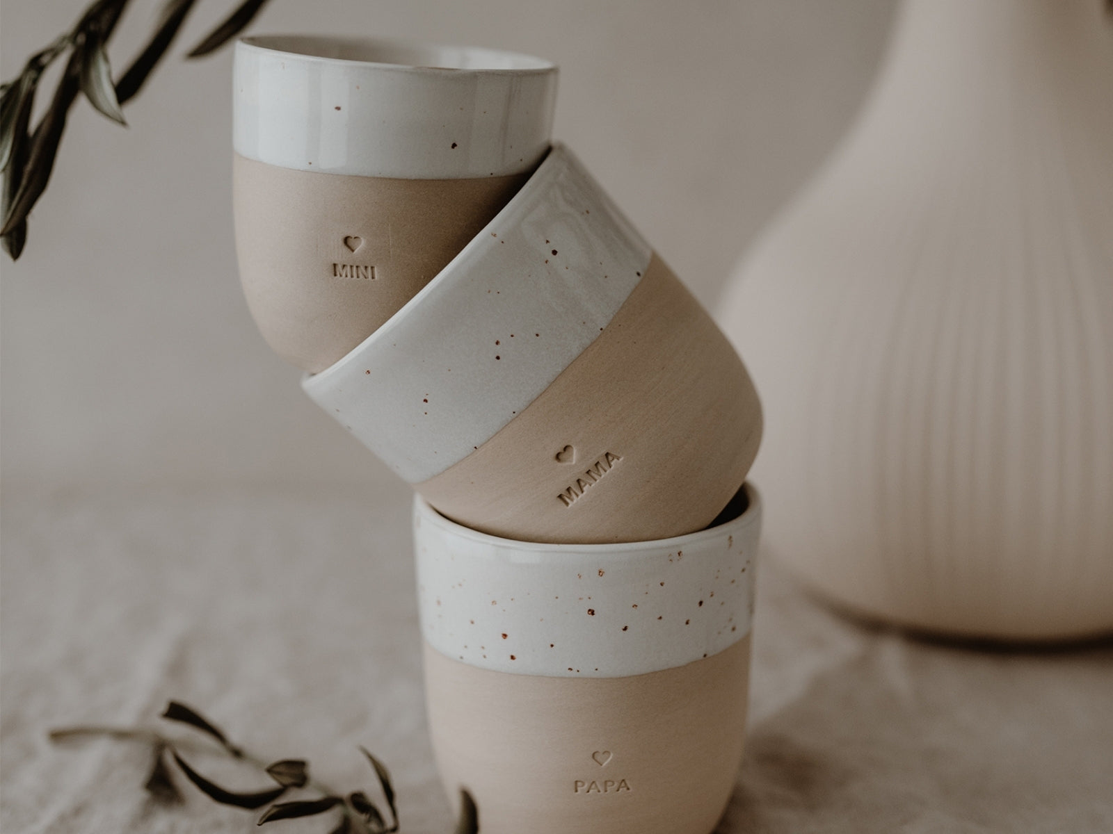 Eulenschnitt kleiner Becher Mini beige 0,2l - Produktbild 8