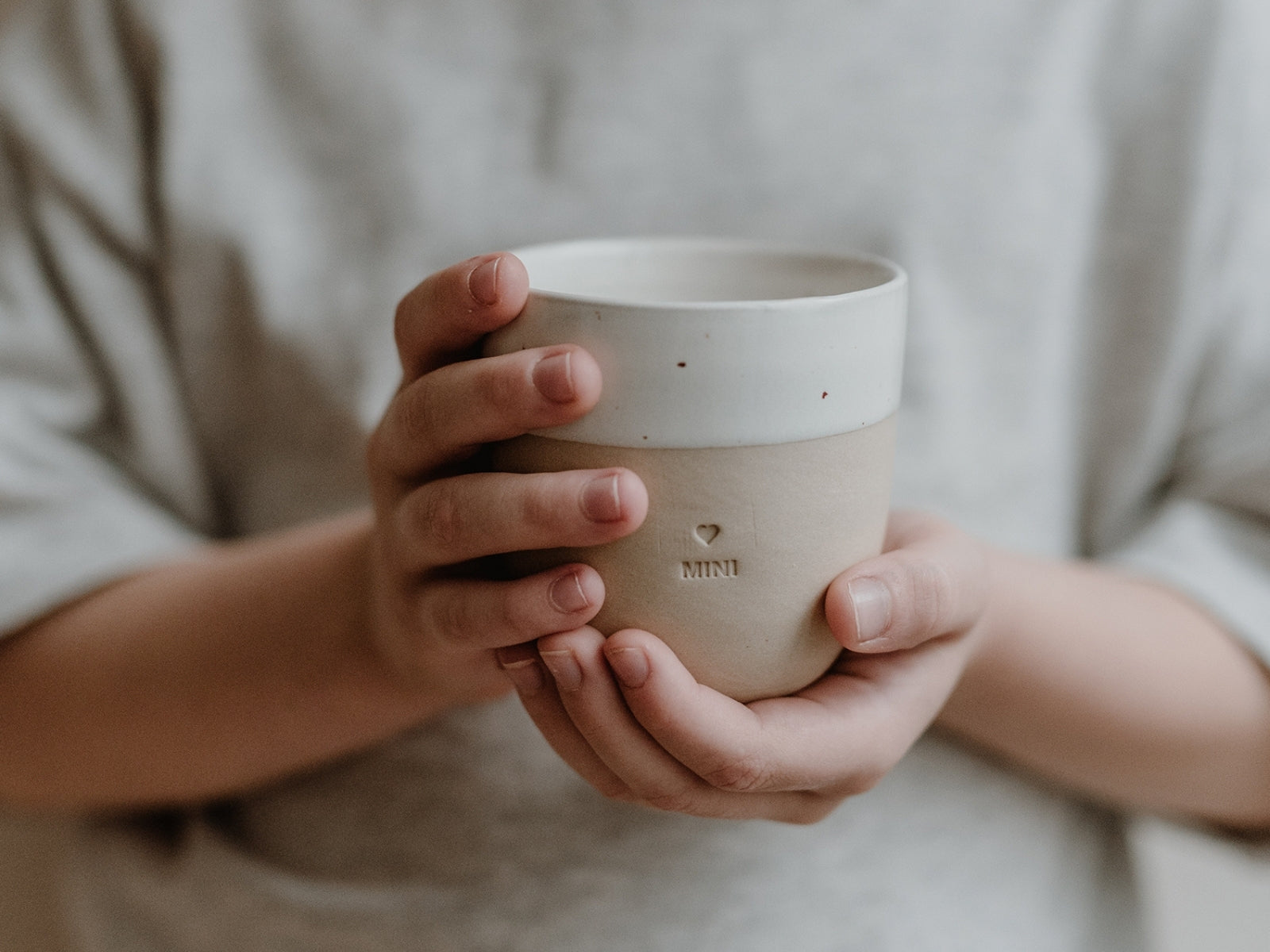 Eulenschnitt kleiner Becher Mini beige 0,2l - Produktbild 7