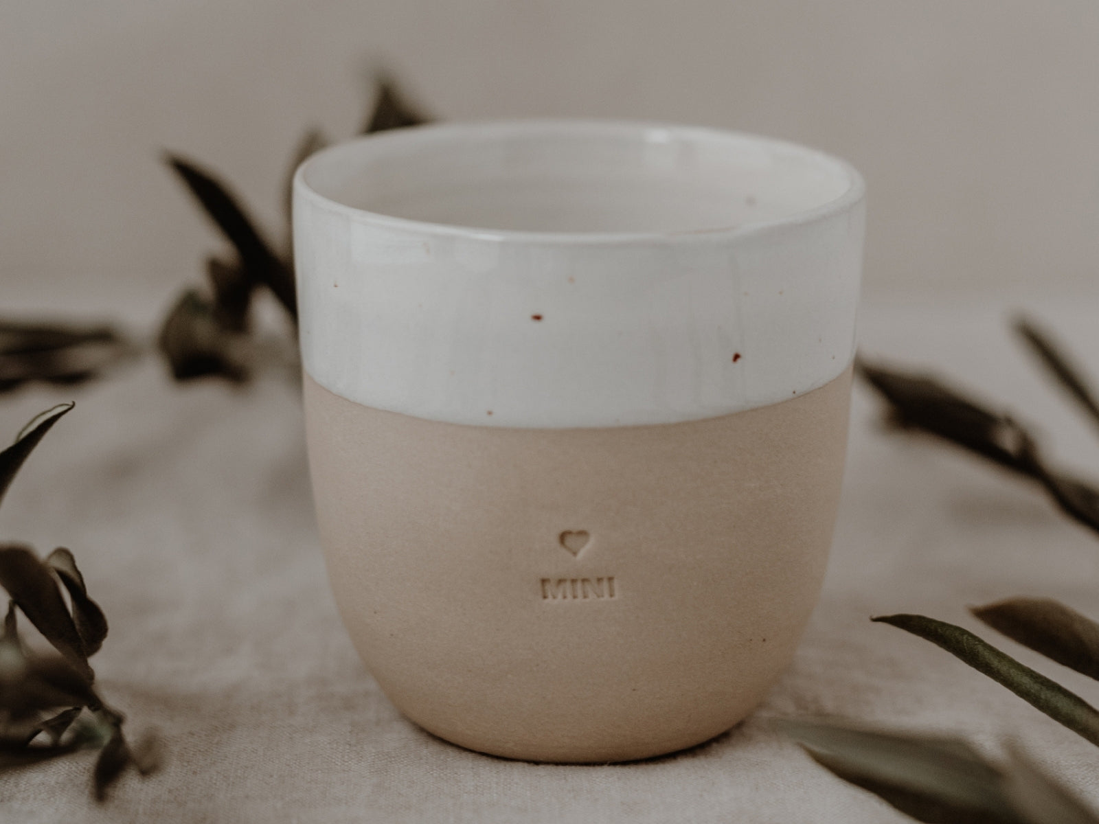 Eulenschnitt kleiner Becher Mini beige 0,2l - Produktbild 4