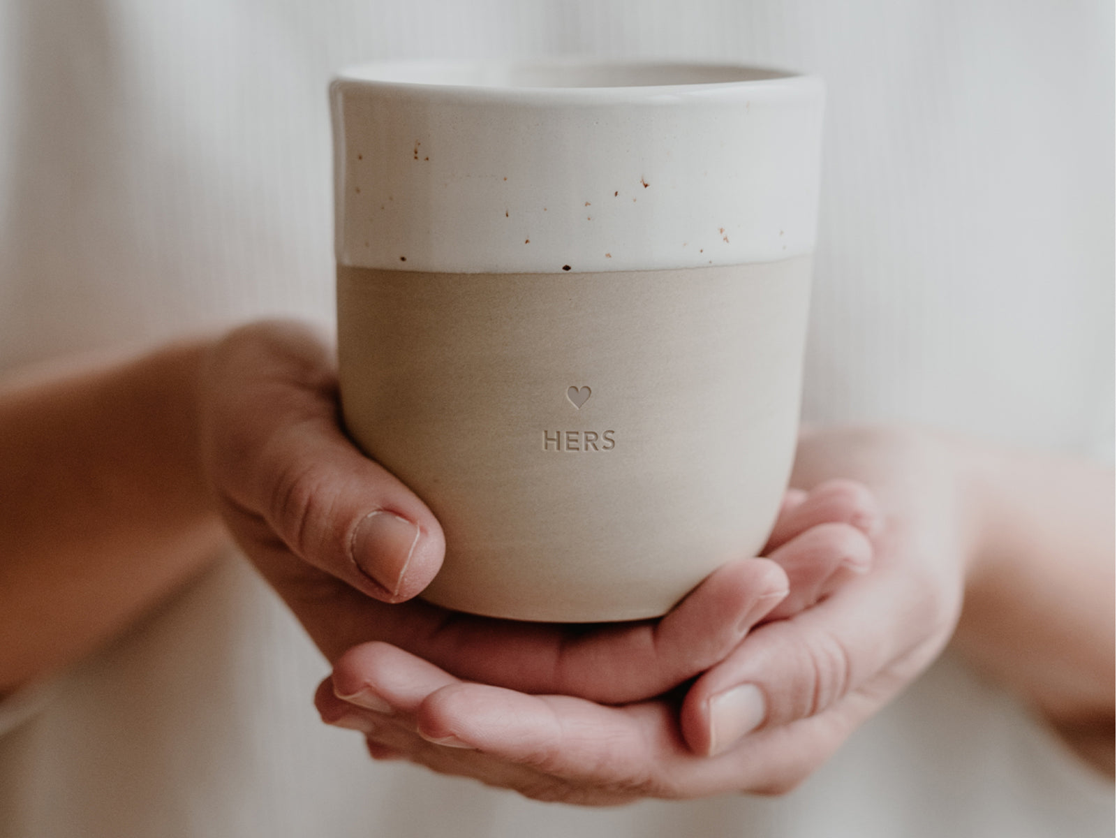 Eulenschnitt Becher Hers beige 0,32l Lifestyle 2