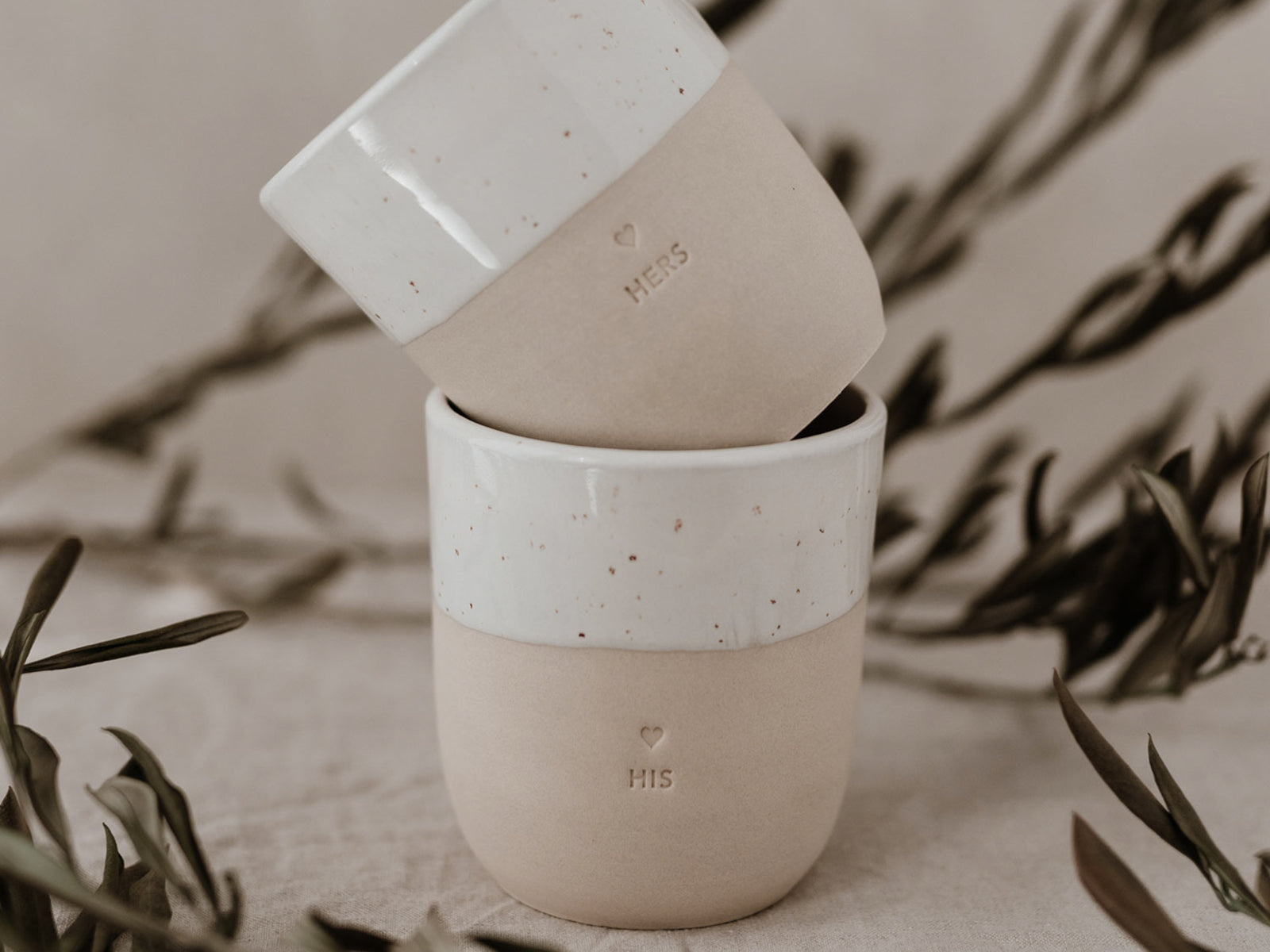 Eulenschnitt Becher Hers beige 0,32l Lifestyle 4