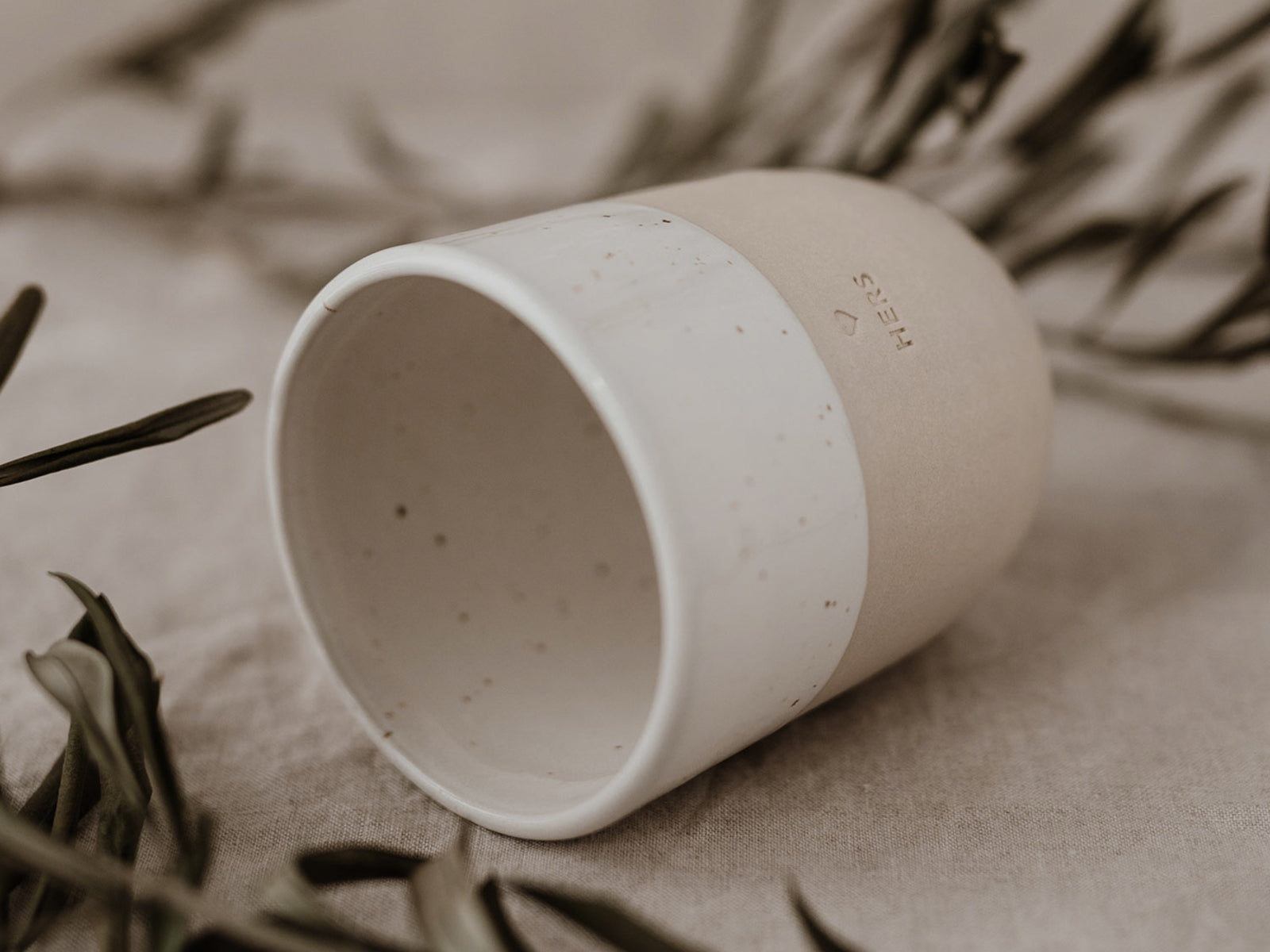 Eulenschnitt Becher Hers beige 0,32l Lifestyle 5