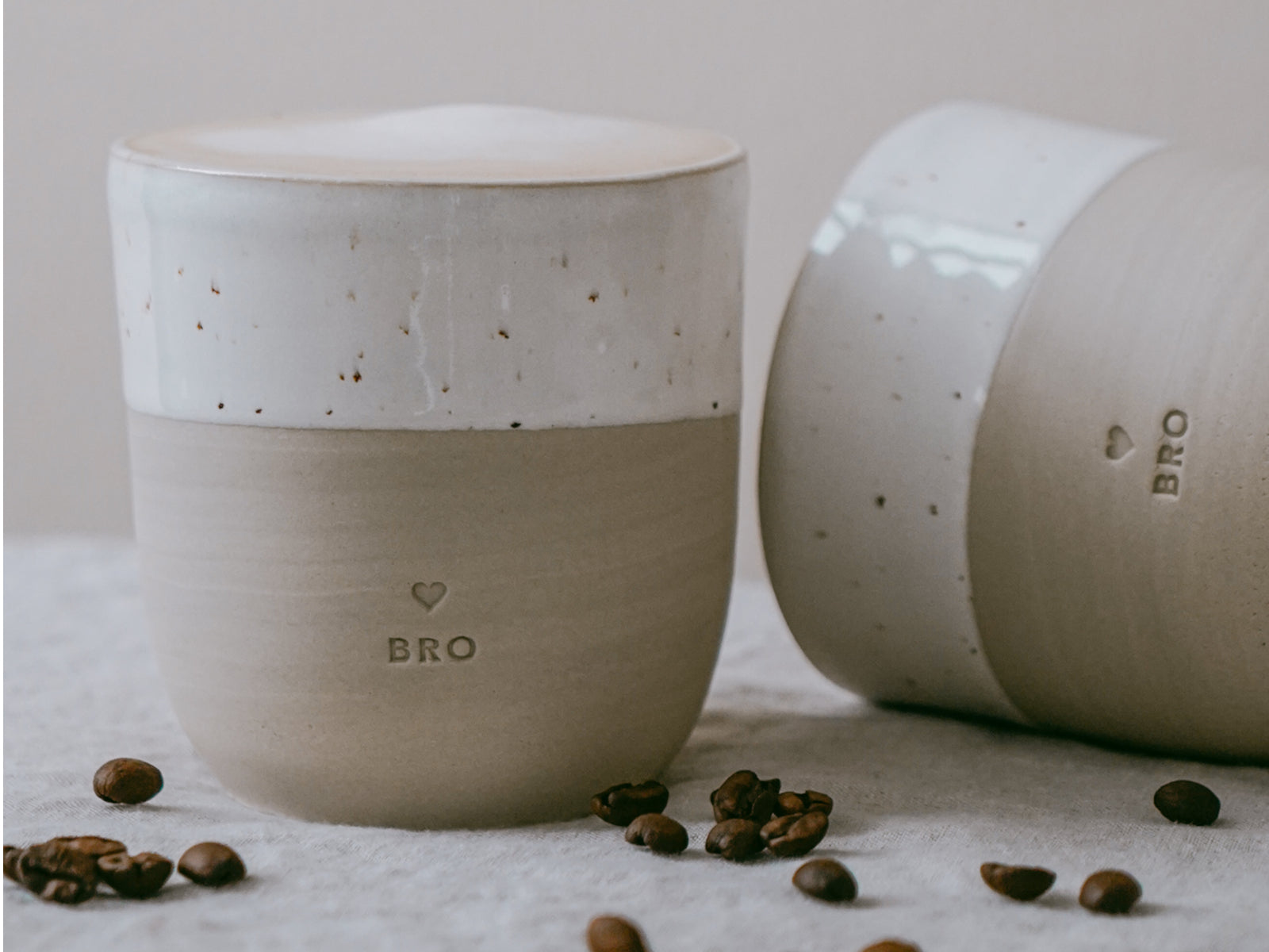 Eulenschnitt Becher Bro beige 0,32l Lifestyle 3