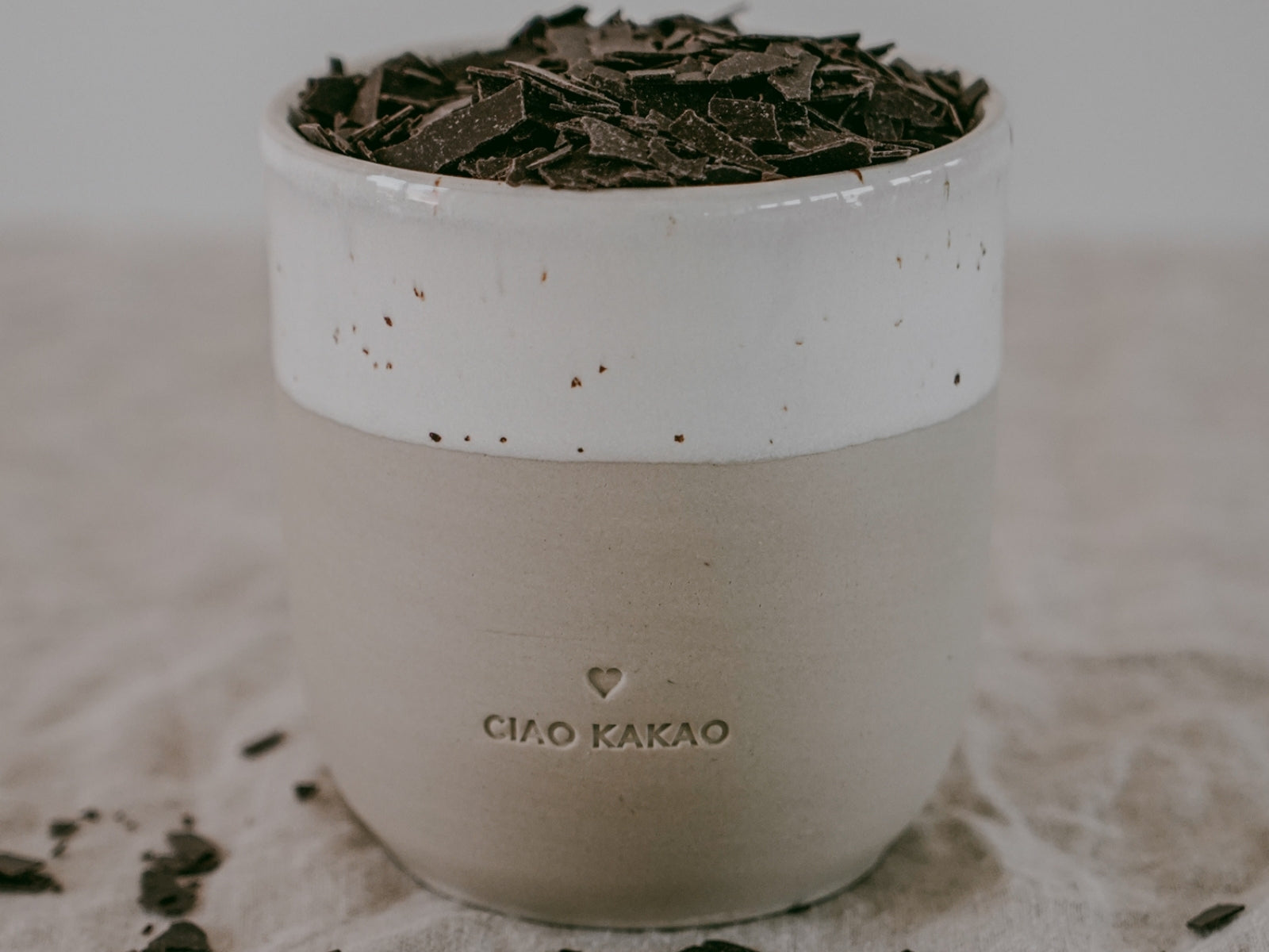 Eulenschnitt Becher Ciao Kakao beige 0,32l - Produktbild 3