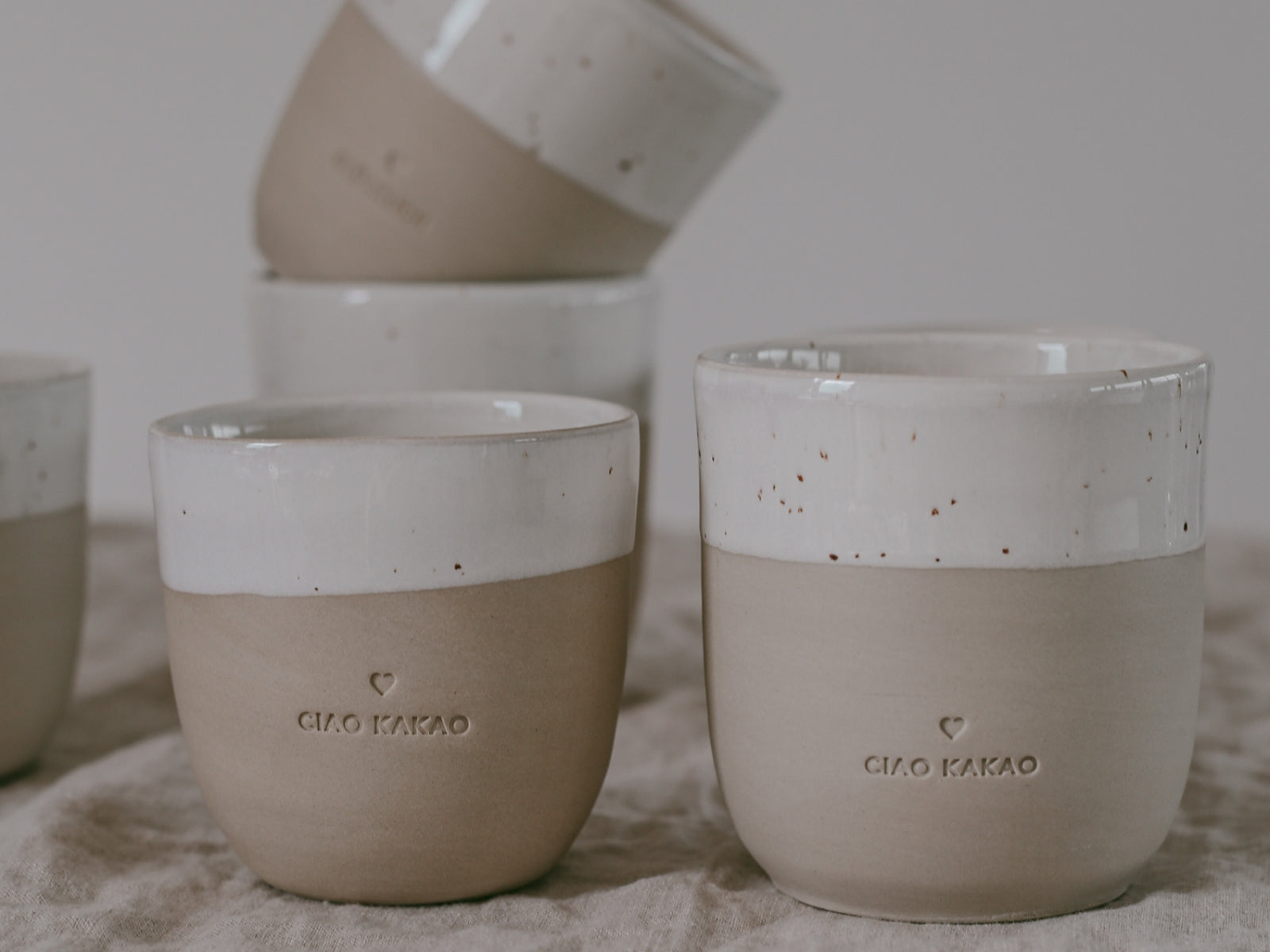Eulenschnitt Becher Ciao Kakao beige 0,32l - Produktbild 2