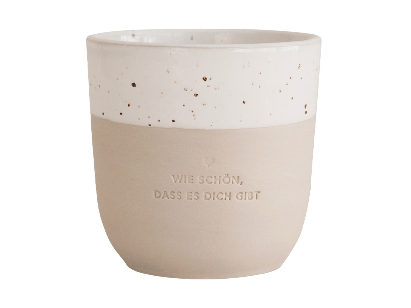 Eulenschnitt Becher Wie schön beige 0,32l