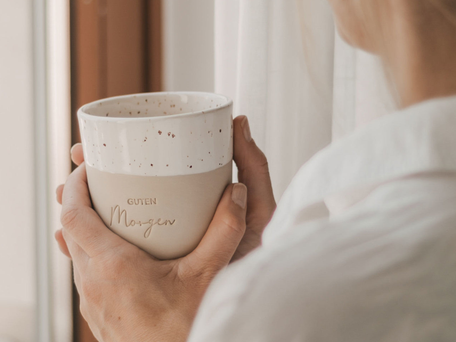 Eulenschnitt Becher Guten Morgen 320ml Lifestyle 2