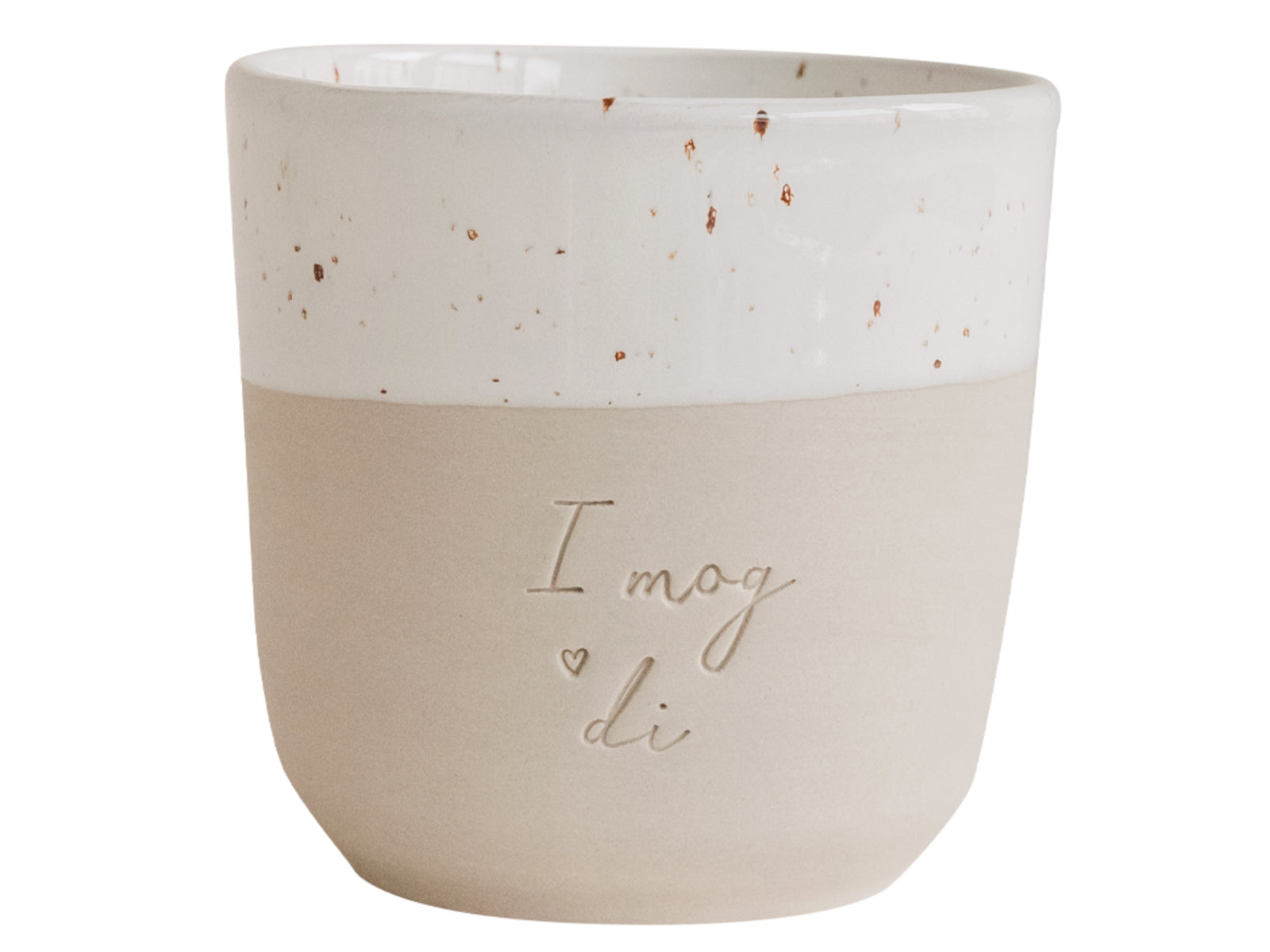 Eulenschnitt Becher I mog di beige 0,32l Freisteller 1