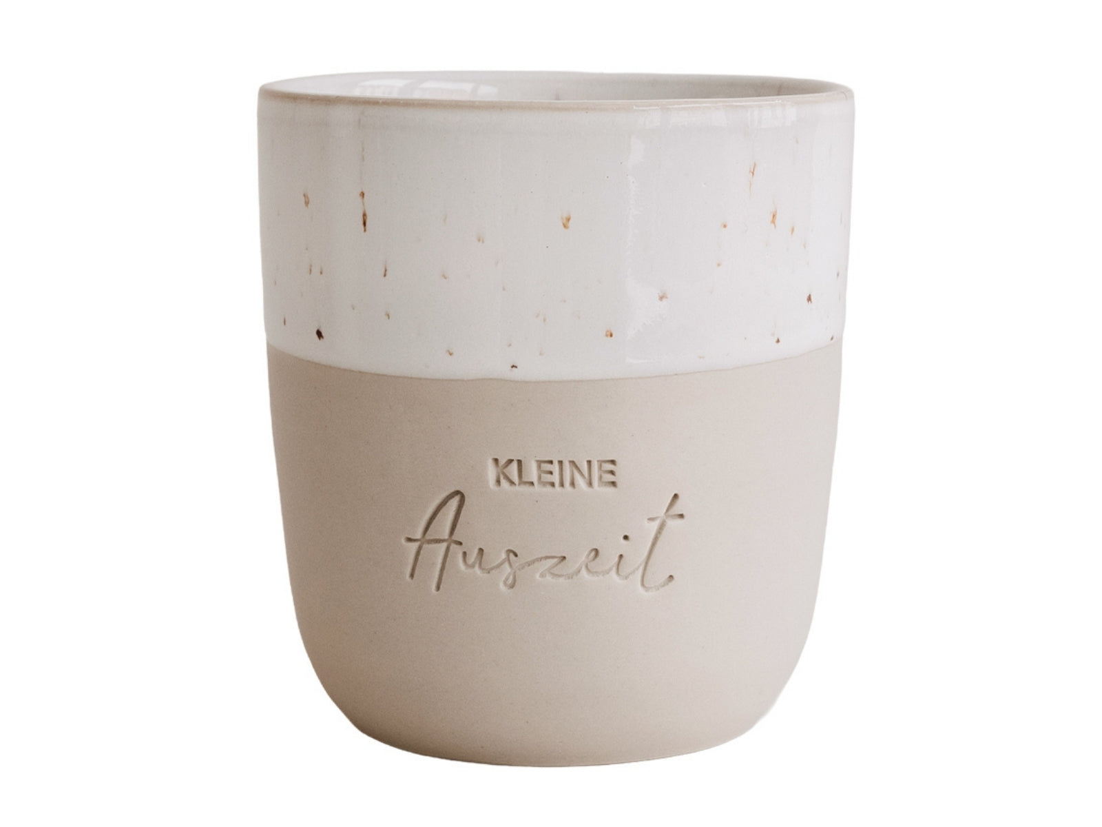 Eulenschnitt Becher Kleine Auszeit beige 0,32l