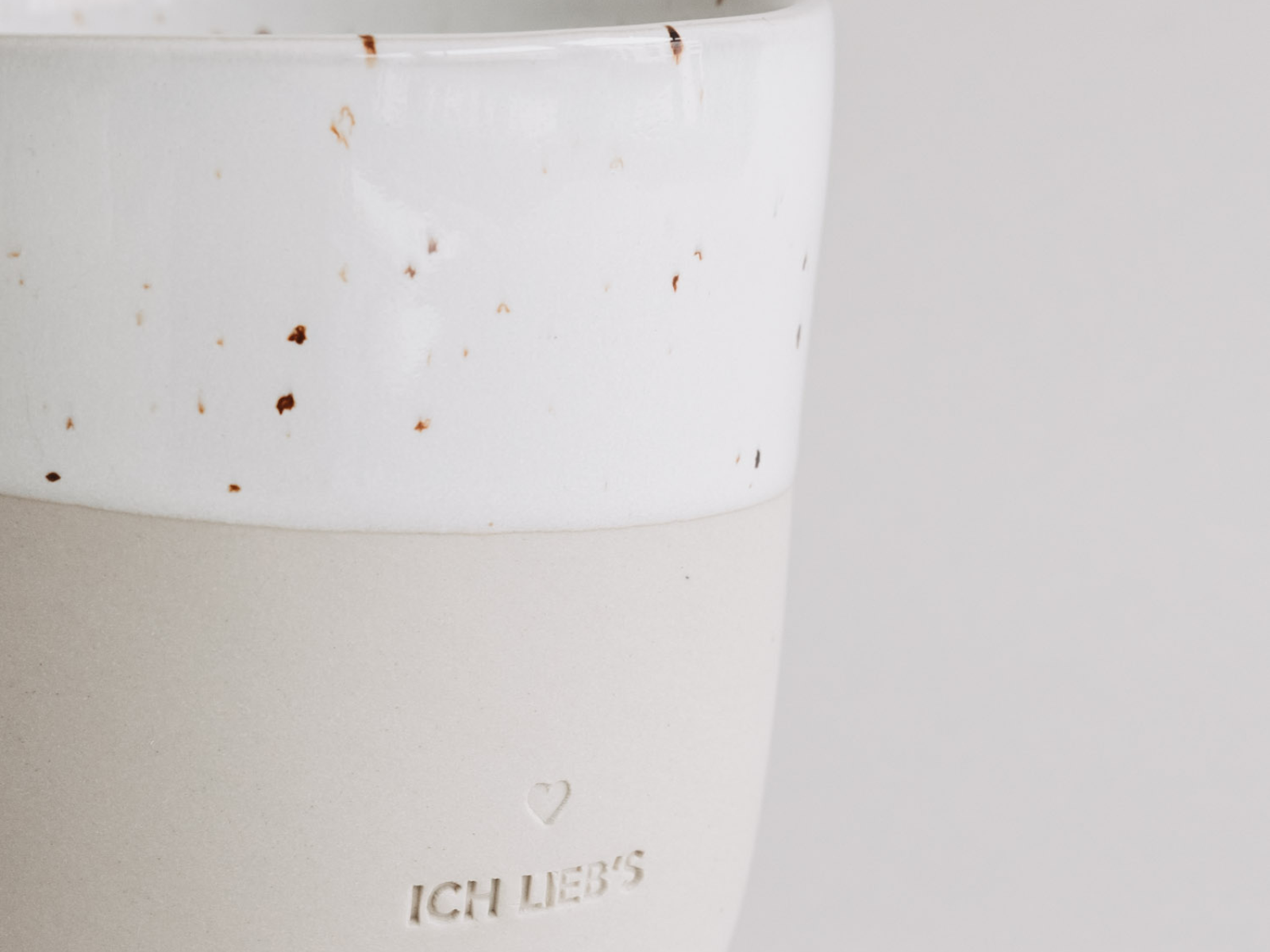 Eulenschnitt Becher Ich lieb's beige 0,32l - Produktbild 4