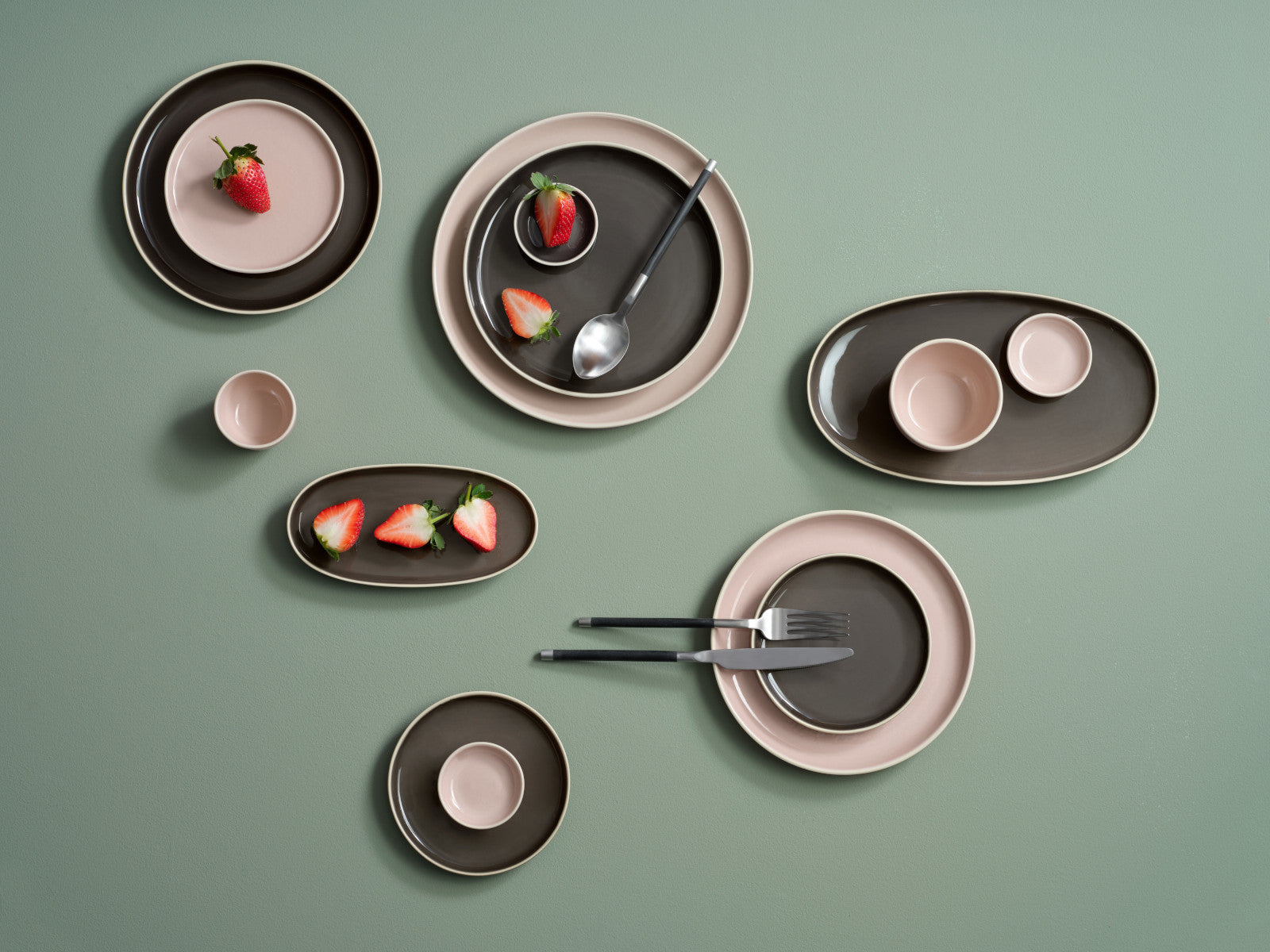 ASA semana Platte oval caviar 28,5x16x2,2cm Lifestyle 3