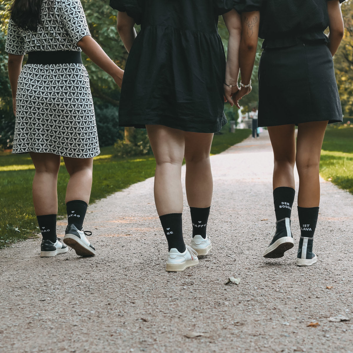 Eulenschnitt Socken be happy schwarz M Gr.39-42 Lifestyle 5