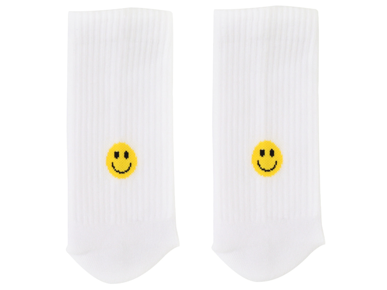 Eulenschnitt Socken Smiley gelb S Gr.35-38 Freisteller 1