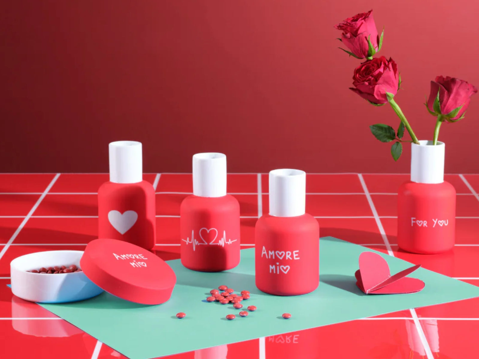Geschenkbox rot 5tlg - Amore - Produktbild 3