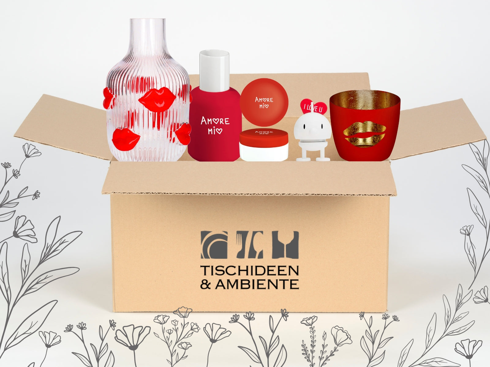Geschenkbox rot 5tlg - Amore - Produktbild 2