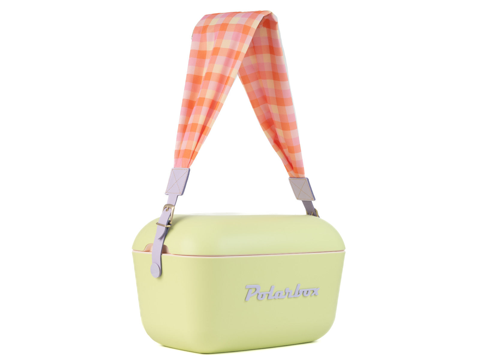 polarbox straps vichy check pink Freisteller 2