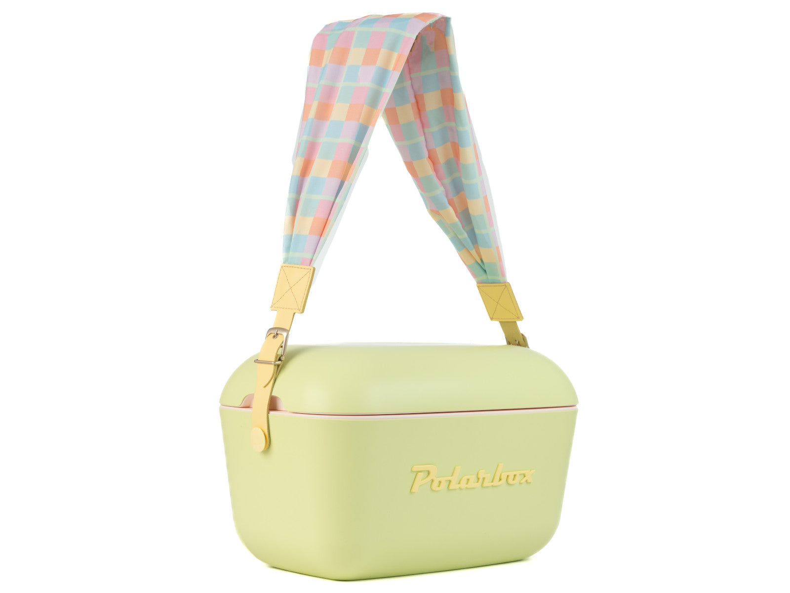 Polarbox straps vichy pop yellow gelb freisteller 2