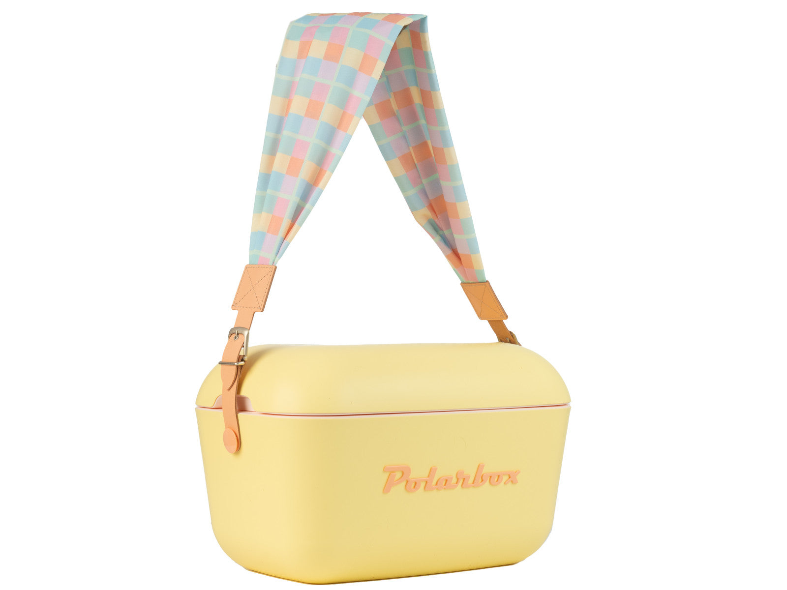 Polarbox straps vichy pop sorbet orange Freisteller 2