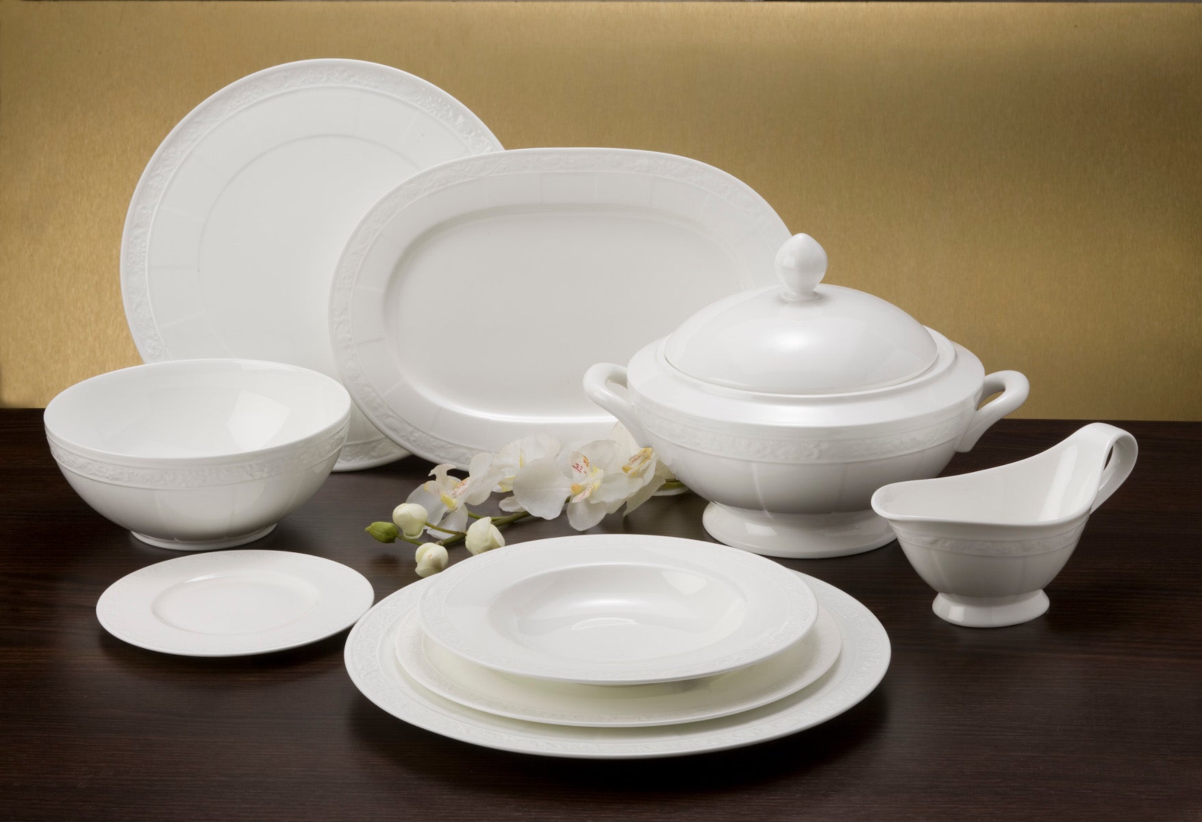 Villeroy & Boch White Pearl Brotteller 18 cm Lifestyle 3