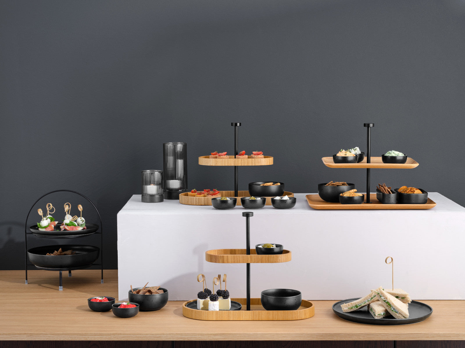 ASA Selection wood Etagere 2-stufig oval Lifestyle2