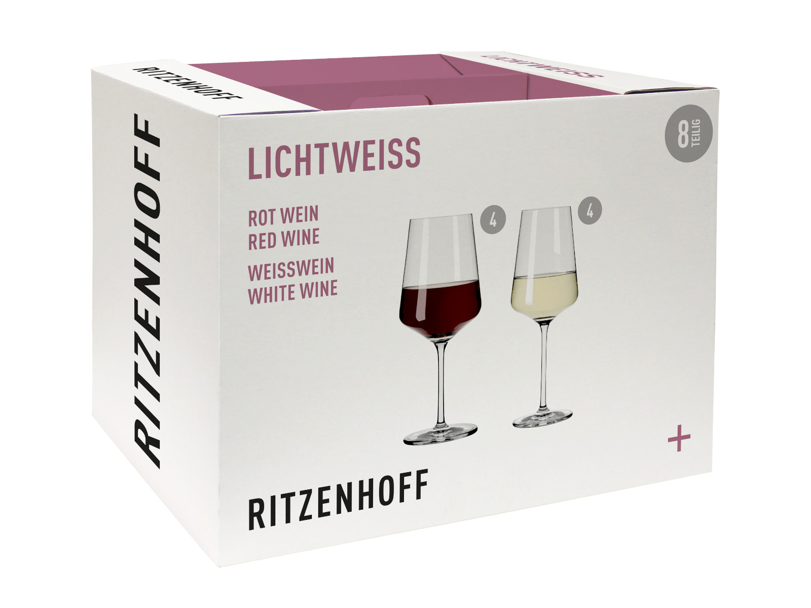 RITZENHOFF Lichtweiss Julie Rot/Weiß 8er Set 2021 