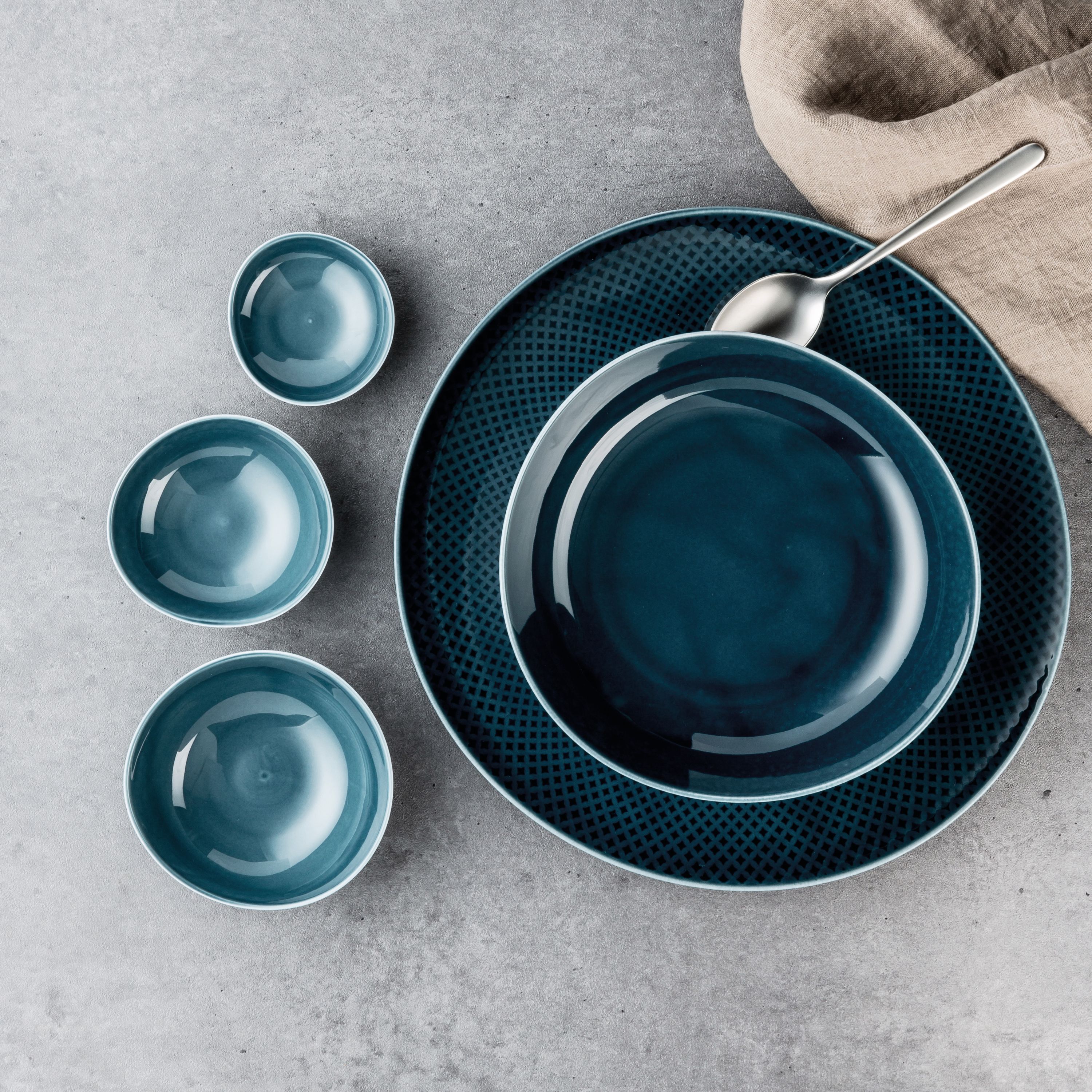 Rosenthal Junto Ocean Blue Tafelset 4tlg