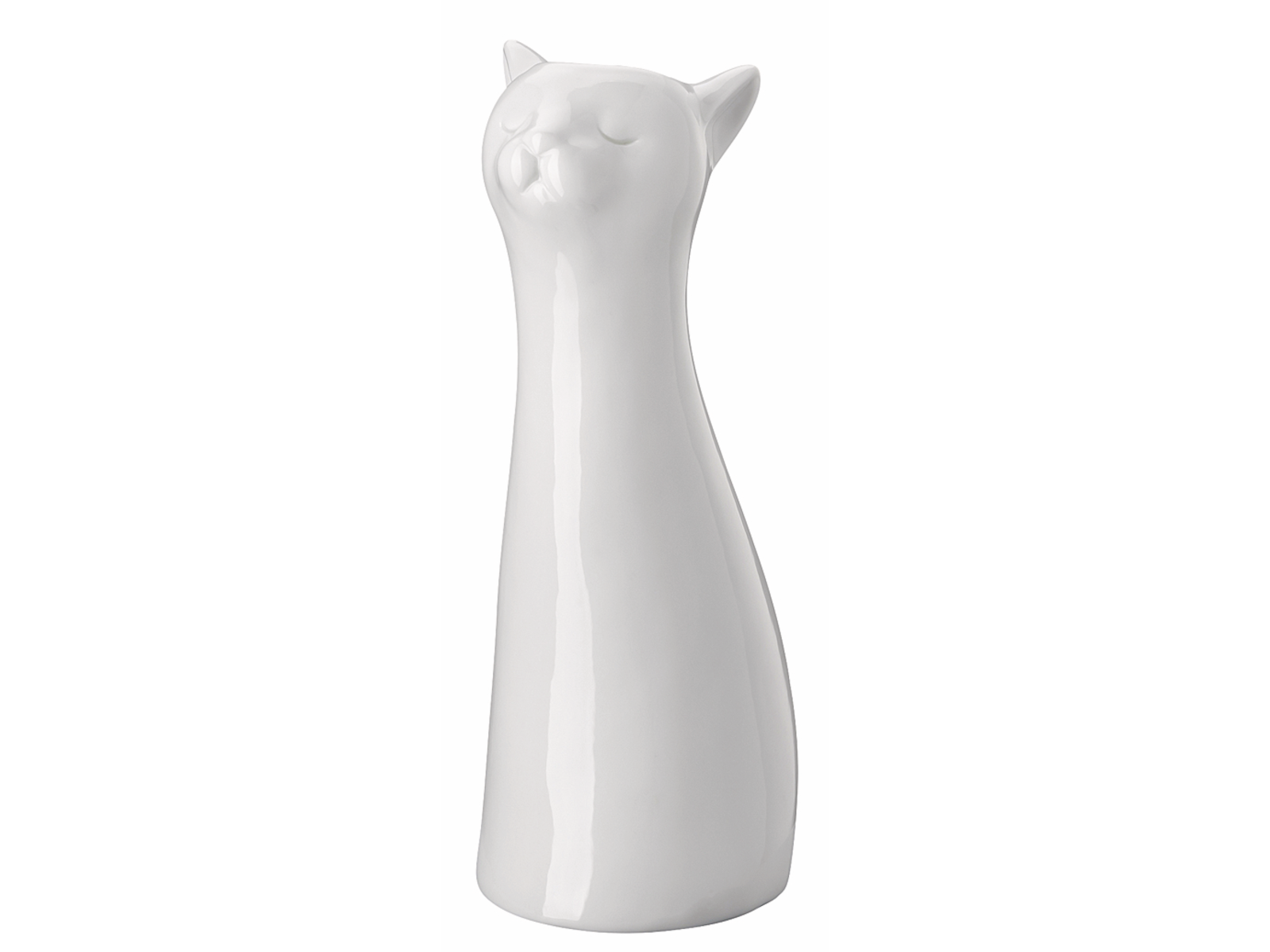 Hutschenreuther Katzen-Vase Weiss Vase 20 cm