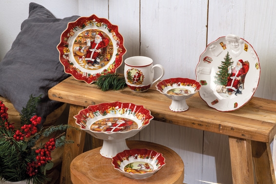 Villeroy & Boch Toy's Fantasy Schale Santa Relief Wunschzettel