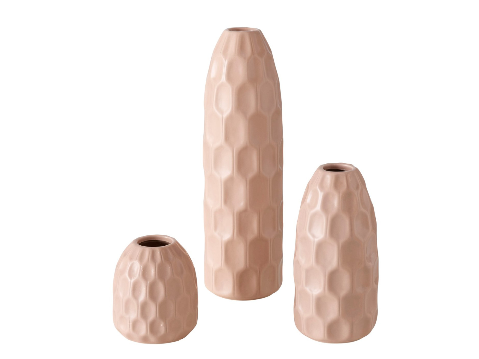 Boltze Simona Vase beige 3tlg Freisteller