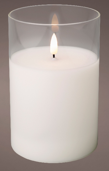 Lumineo LED Kerze Wachs Indoor warm-white 15 cm