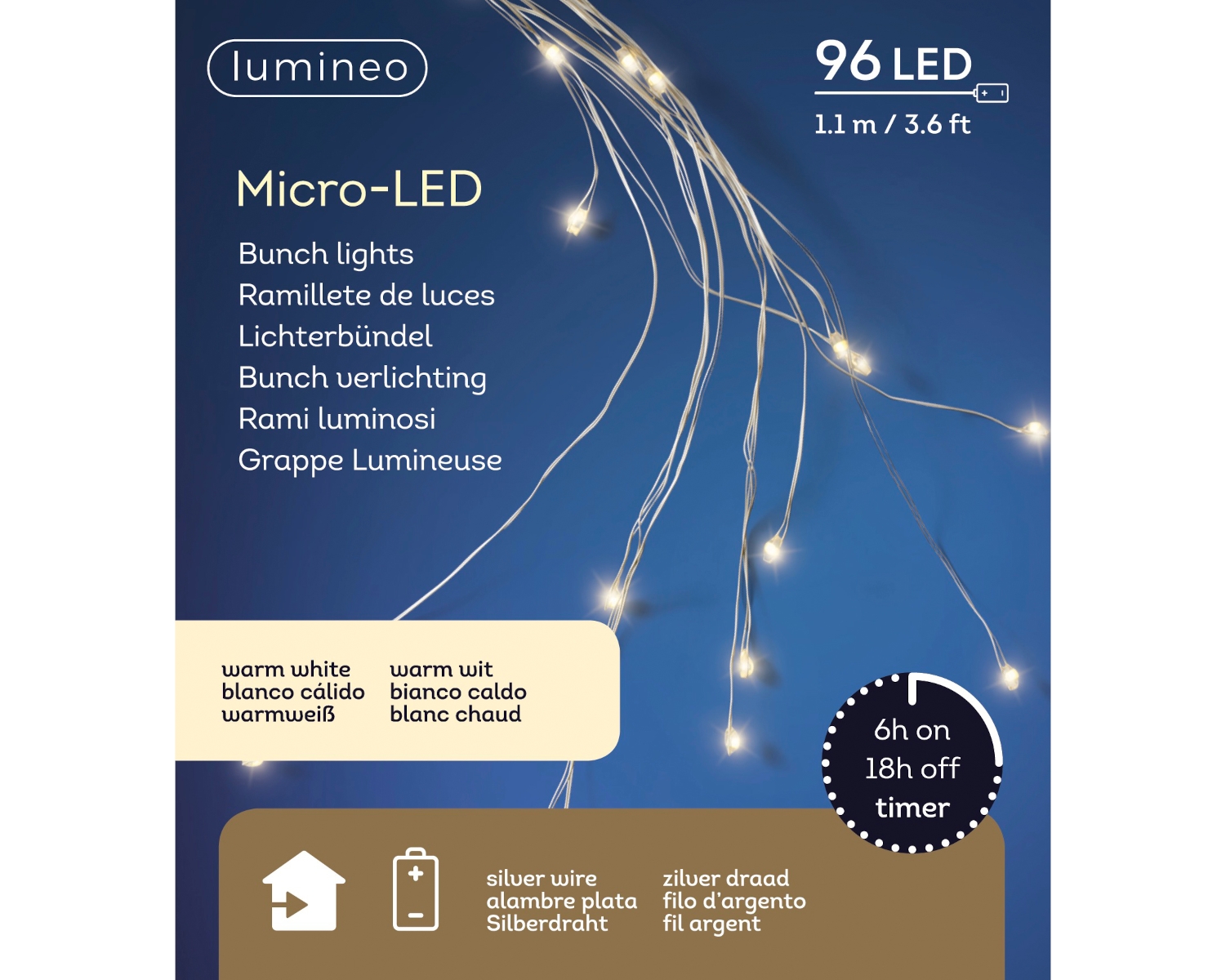 Lumineo Micro LED Bündel 110 cm Lifestyle 1