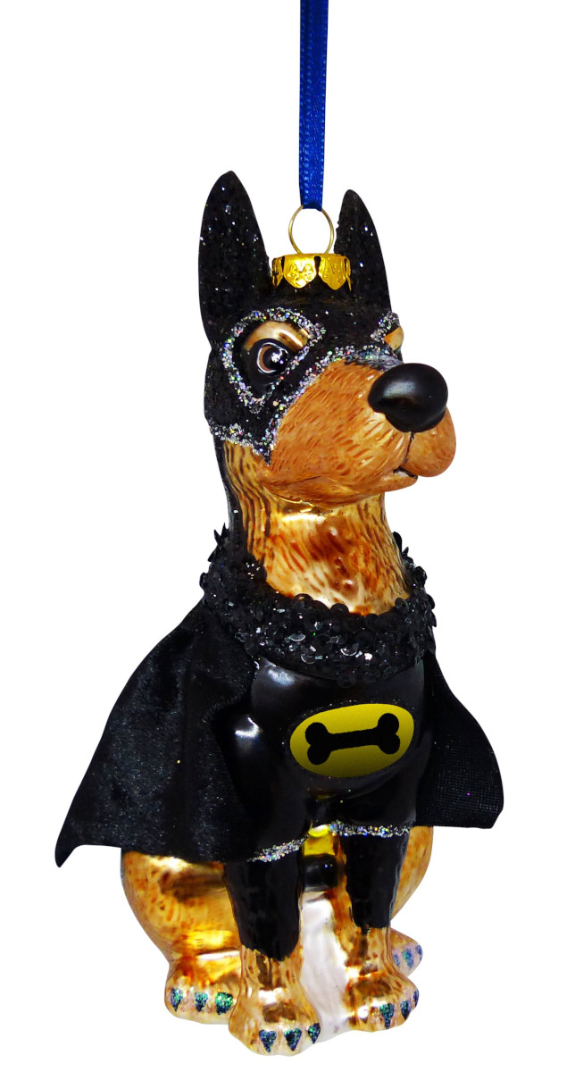 Giftcompany Hänger Dobermann schwarz 9cm (1 Stück) Freisteller