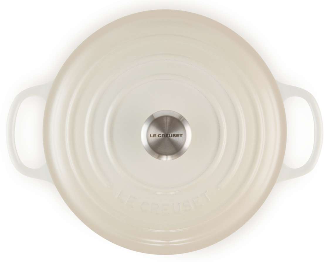 Le Creuset Bräter Signature rund meringue 26cm