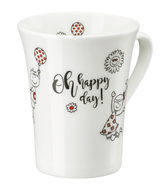 Hutschenreuther My Mug Worte- Oh happy Day Becher mit Henkel 0,4 l