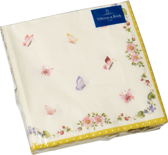 Villeroy &amp; Boch Lunch Serviette Schmetterling 33 x 33 cm