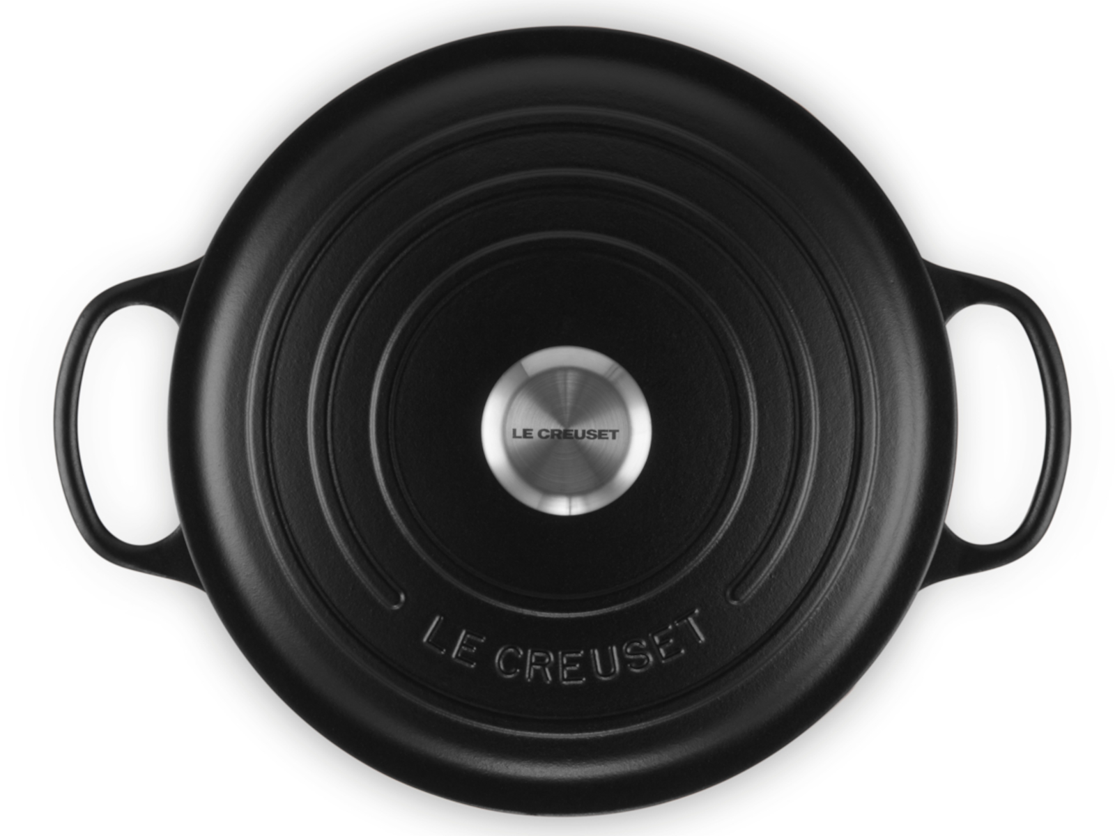 Le Creuset Bräter Signature rund schwarz 26cm