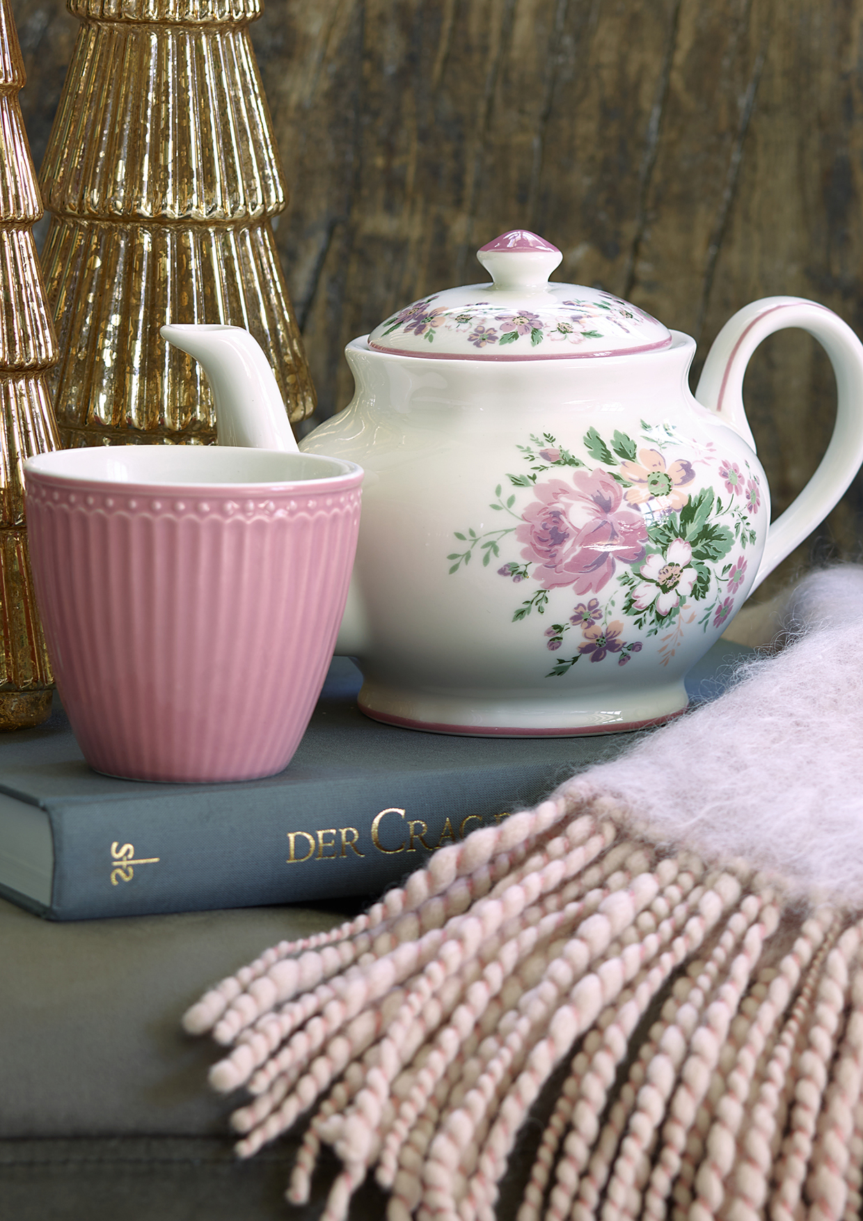 Greengate Alice Speiseteller dusty rose 26,5 cm Set6